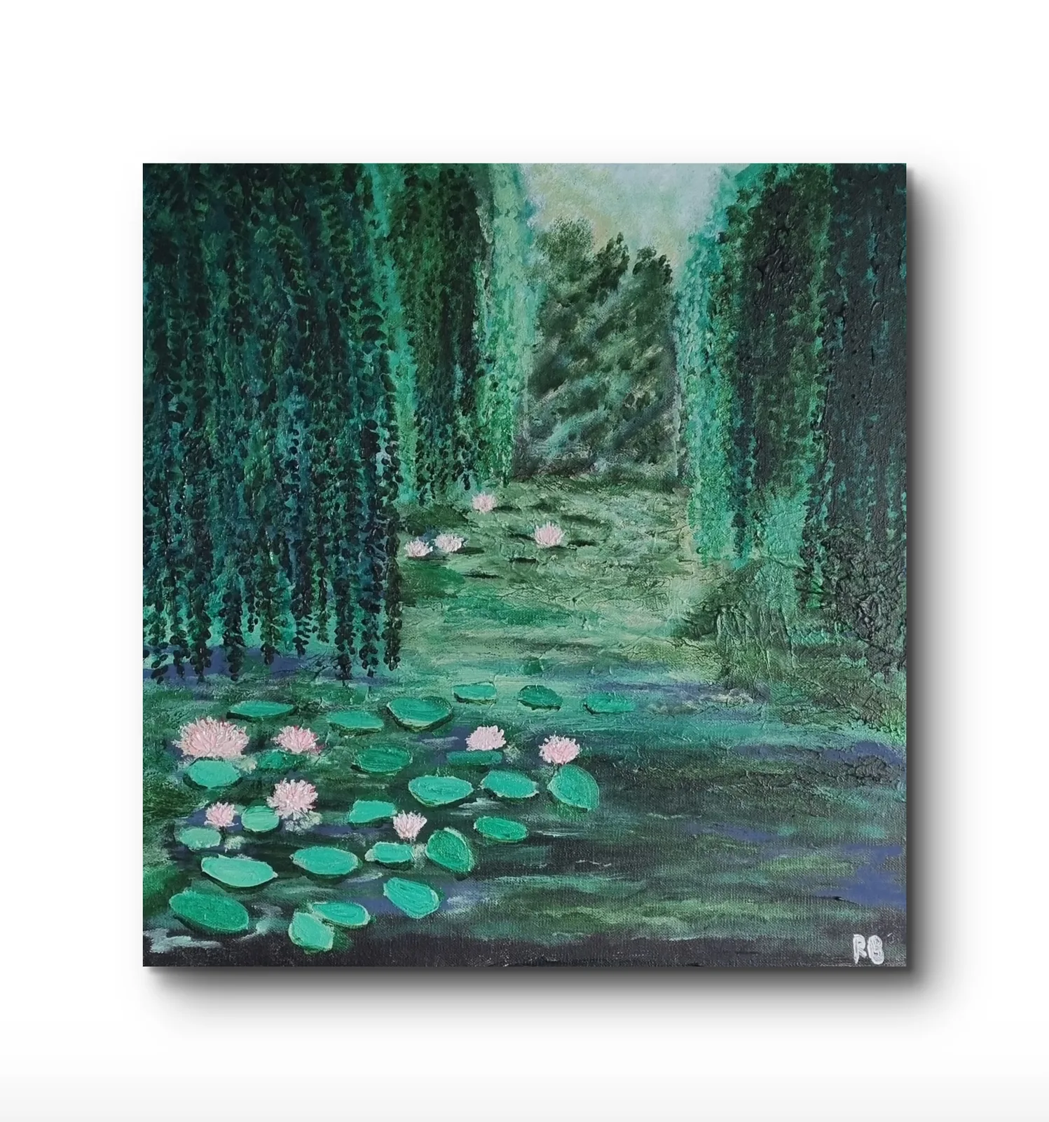 Akrylmålning Hidden sanctuary av Rebecca Berglund