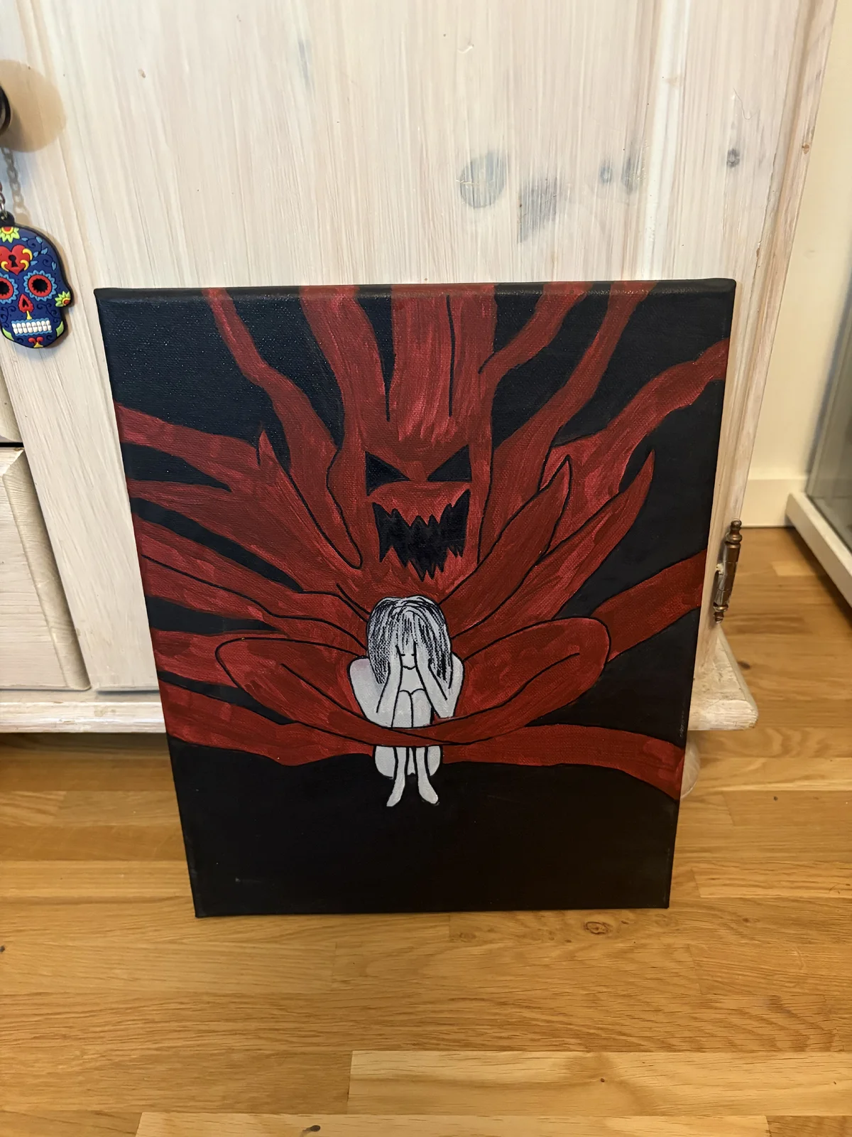 Akrylmålning Min psykos av Erika Hammarström Pedersen