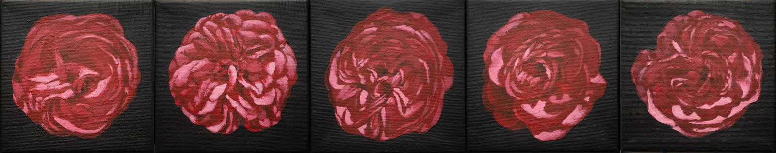 Akrylmålning Five Senses av Gareth A. Rychter