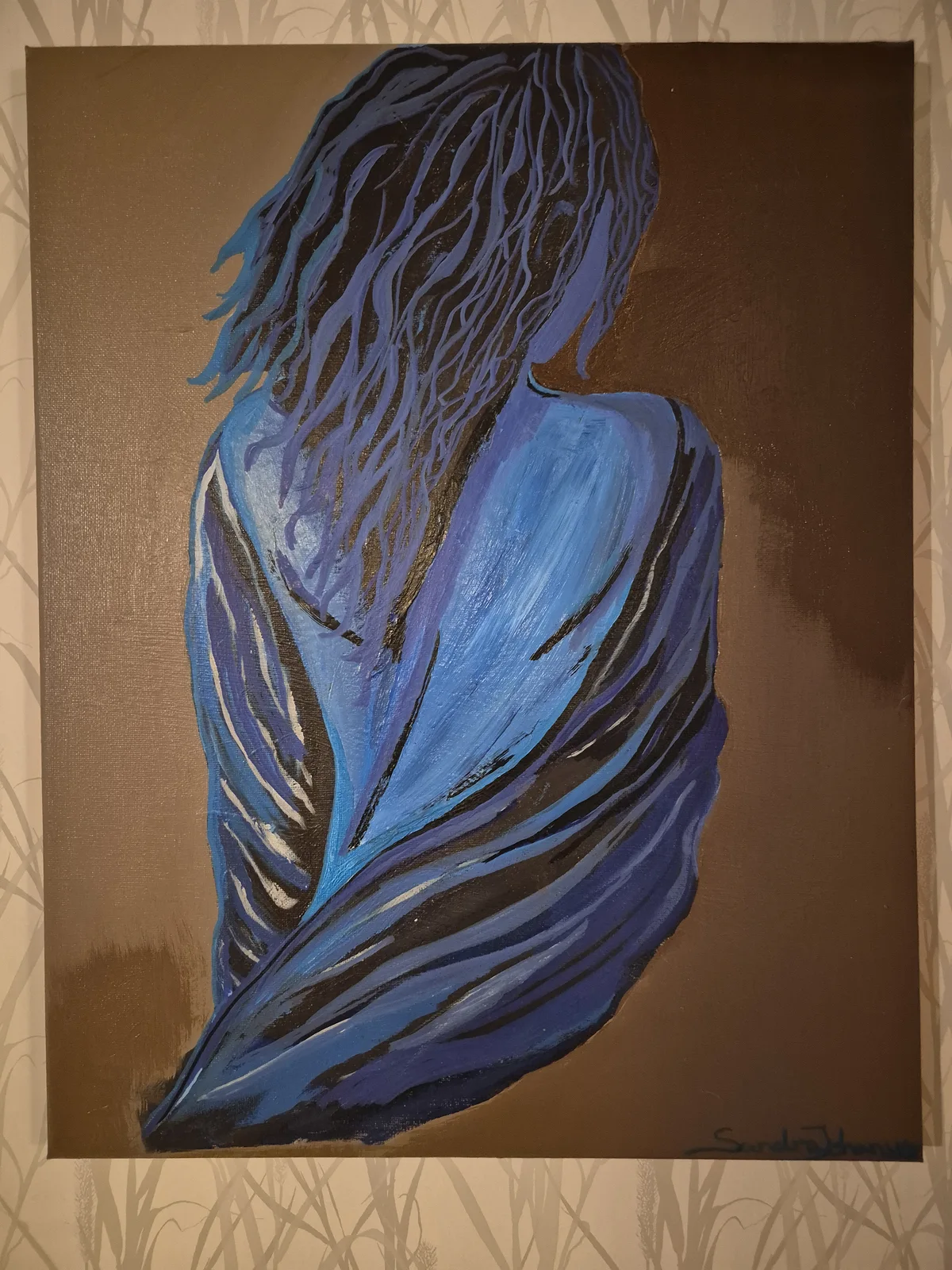 Akrylmålning Sea and sand av Sandra Johansson