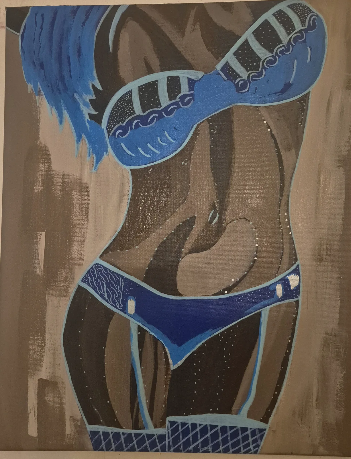 Akrylmålning av Sandra Johansson