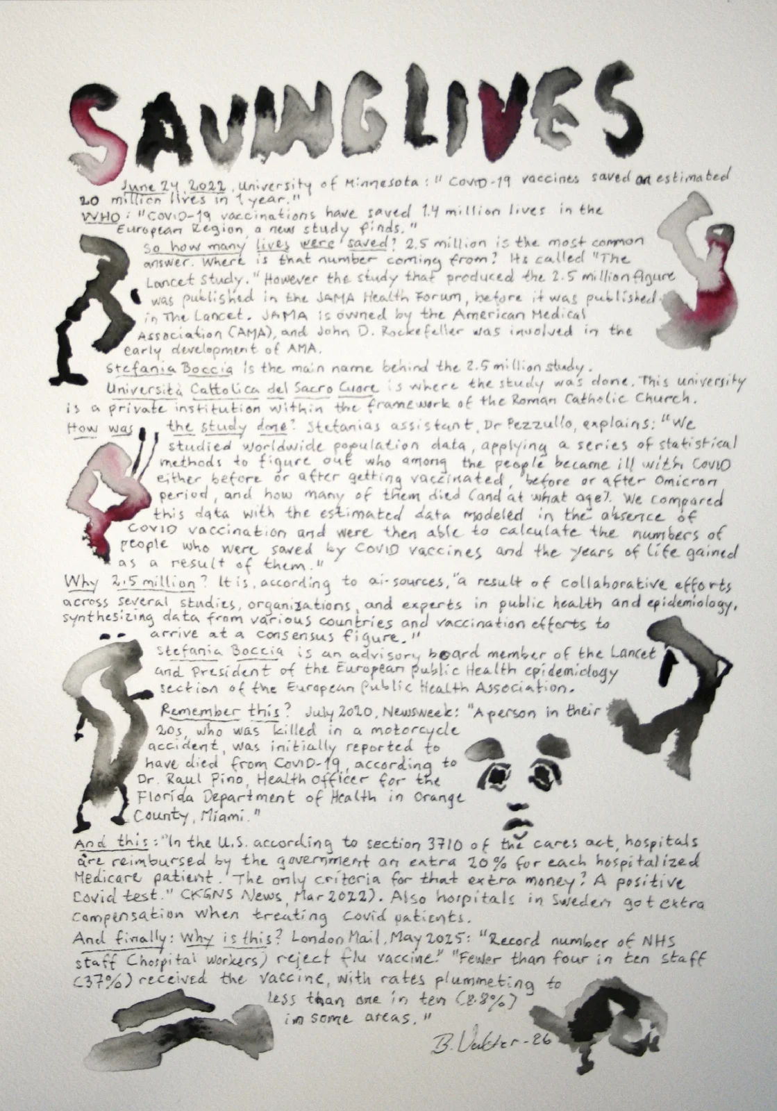 Covid vaccine saved lives? av Bernard Valter