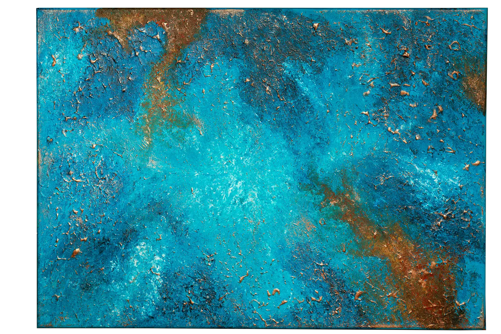 Akrylmålning Kopparnebulosa av Pia Becker Larsen