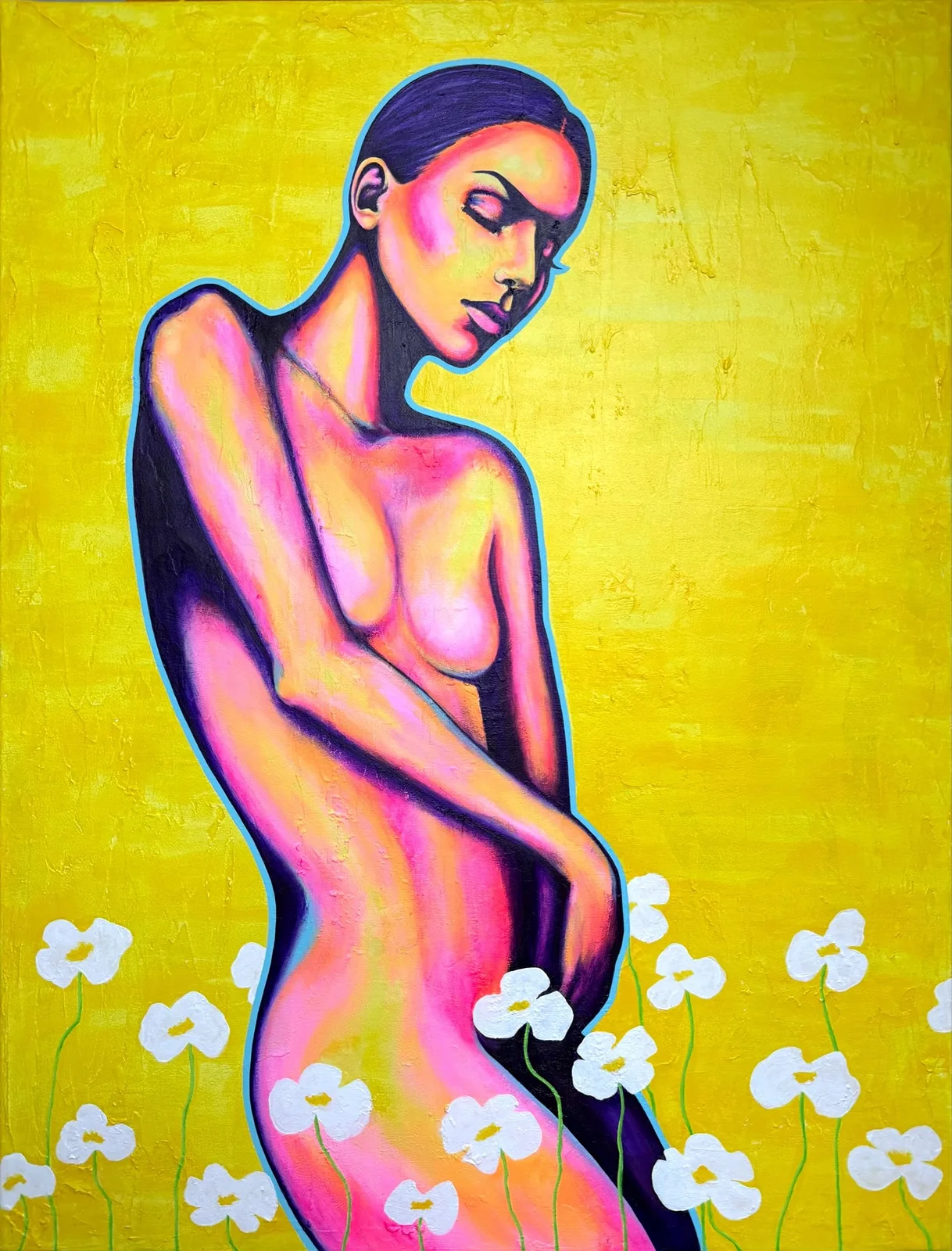 Akrylmålning It’s all a Dream av Susanne Cederlund