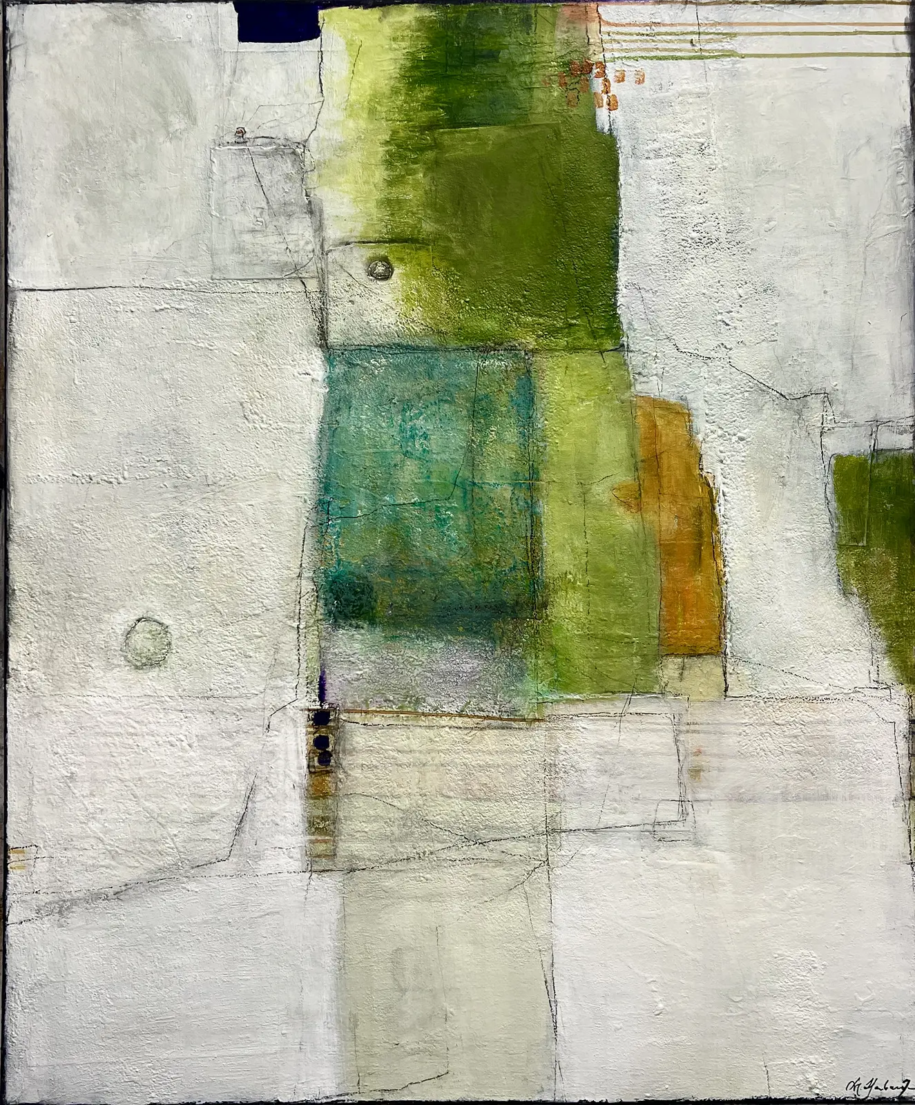 Akrylmålning Spring av Maria Hamberg