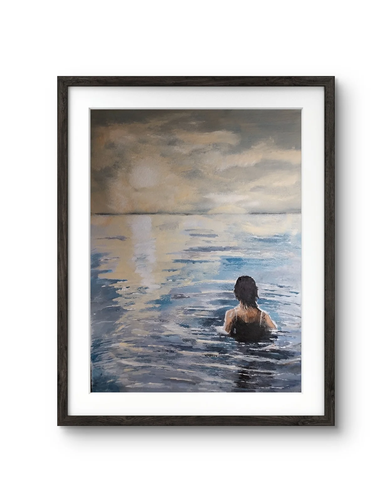 Akrylmålning Kveldsbad av Rune Martinsen