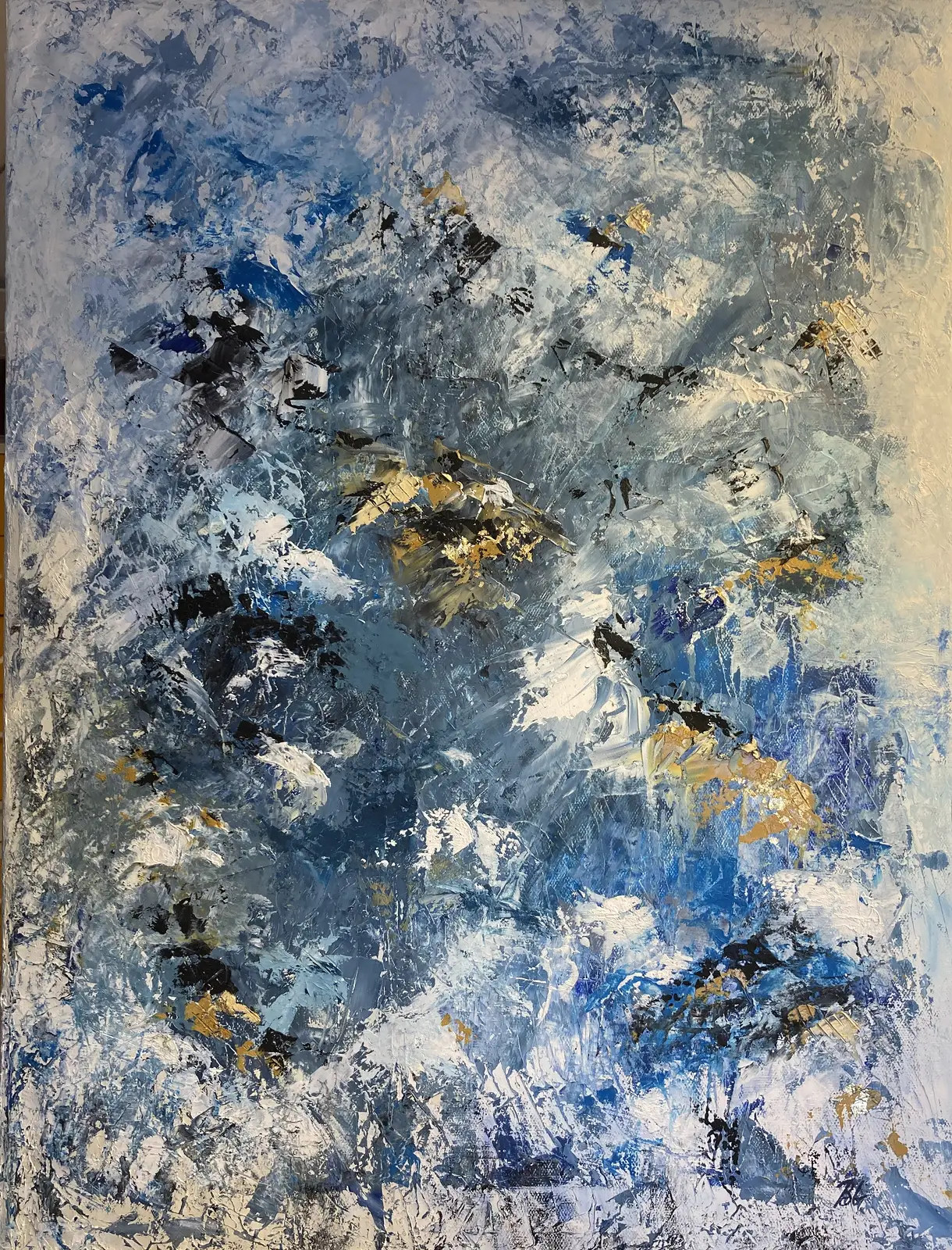 Oljemålning Oändligheten av Birgitta Björkhammer