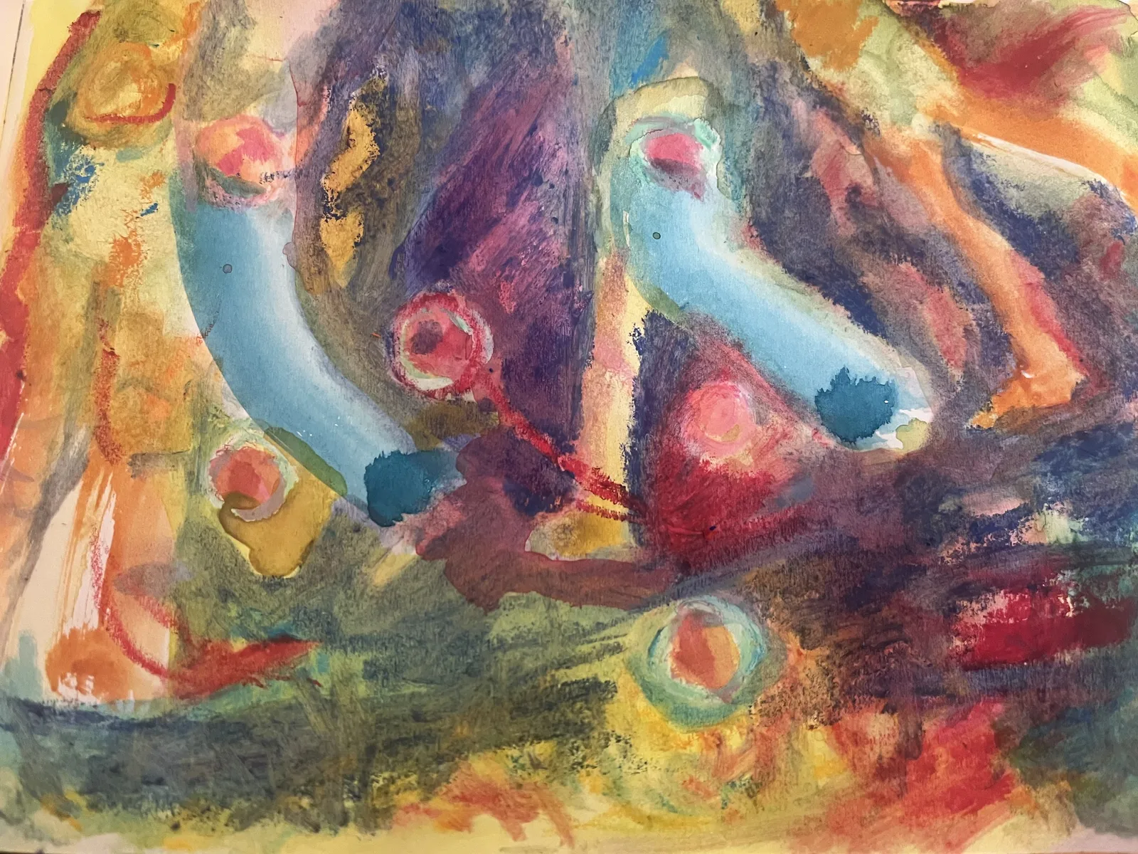 Akvarell Lustjakt av Ylva Julén