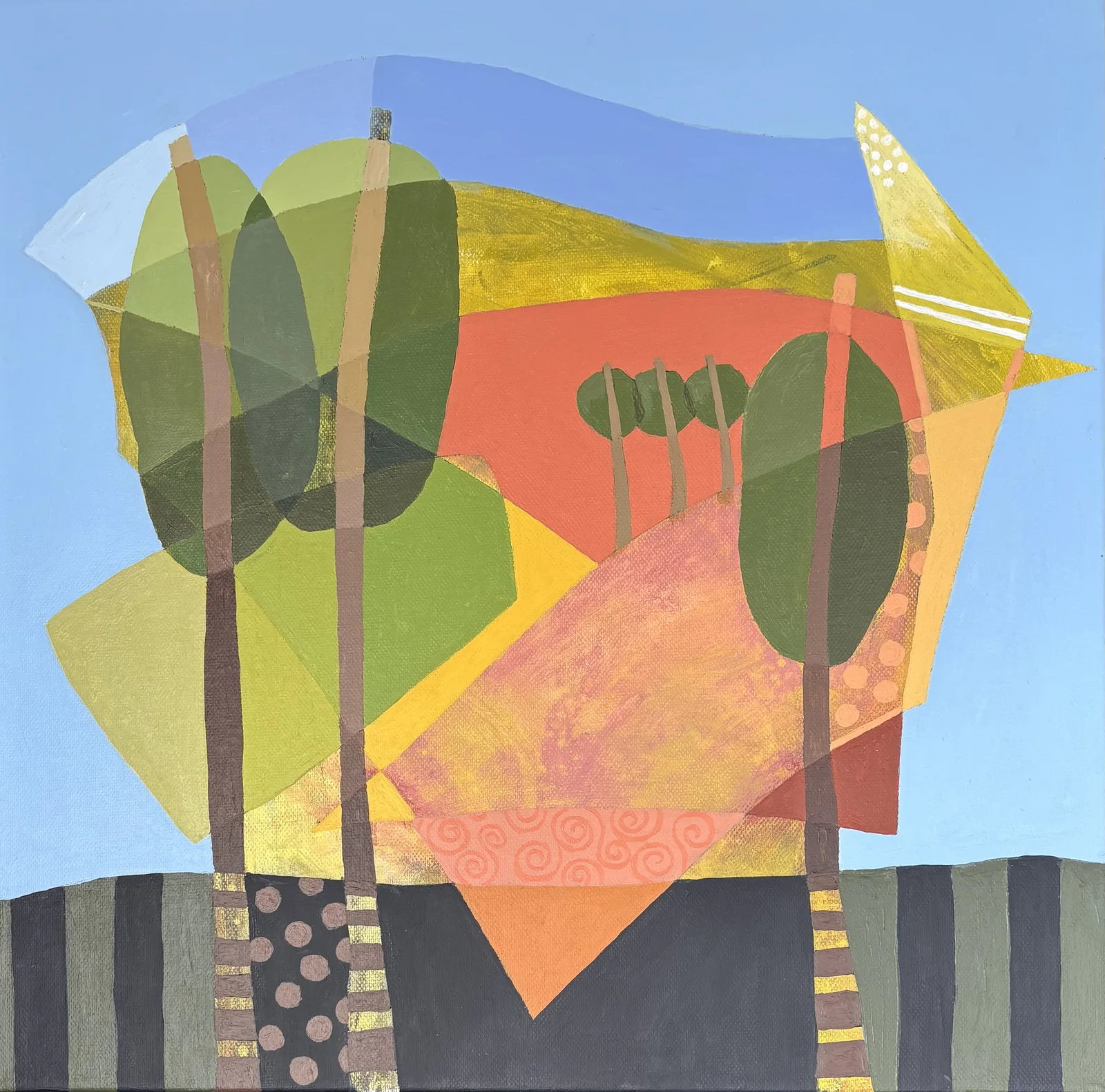 Akrylmålning av Berit Norrbelius Lindberg