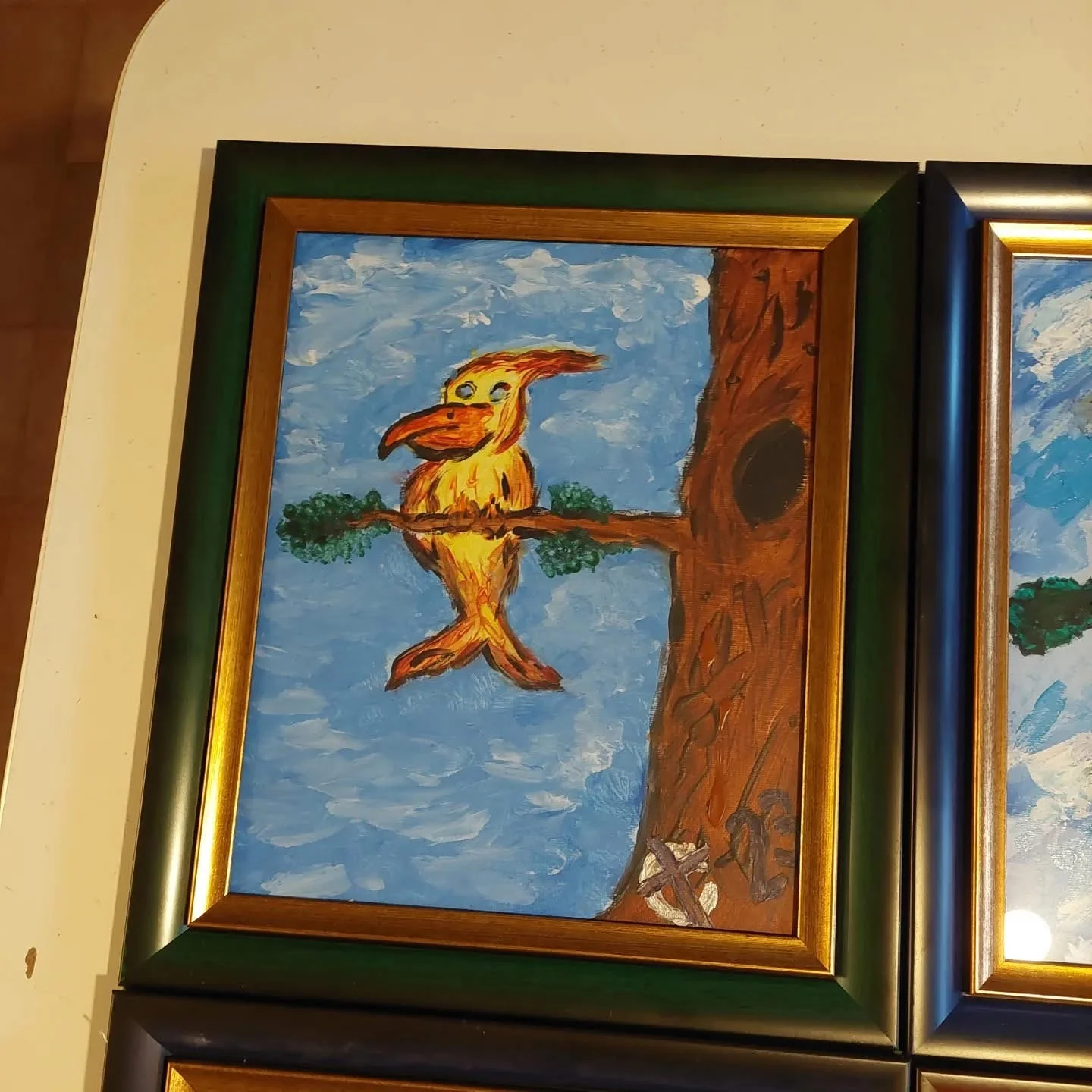 Akrylmålning Nesting Fenix av Robert Christensen