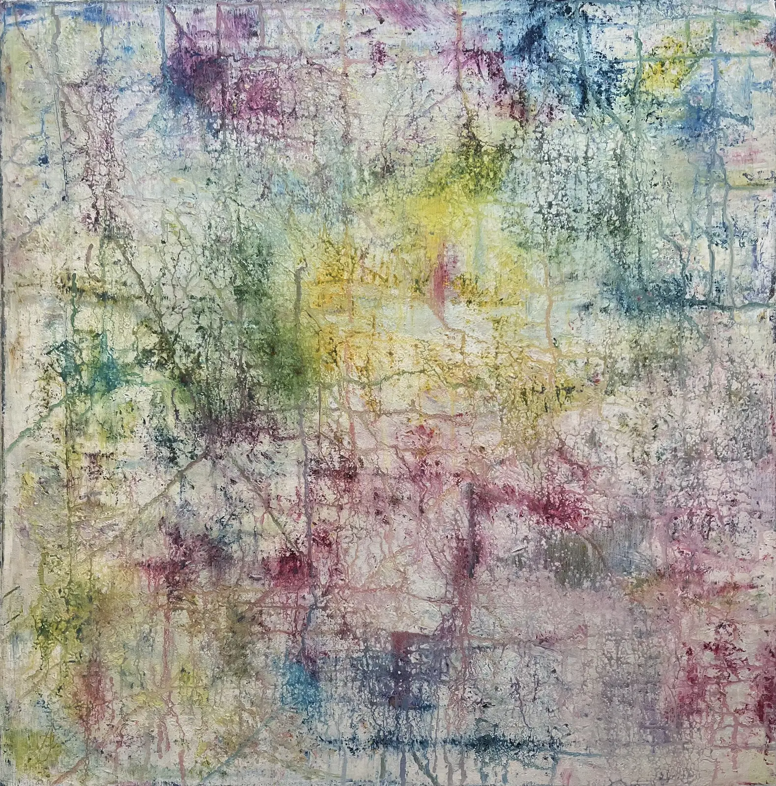 Akrylmålning In the springs happy time av Anna-Maria Johansson