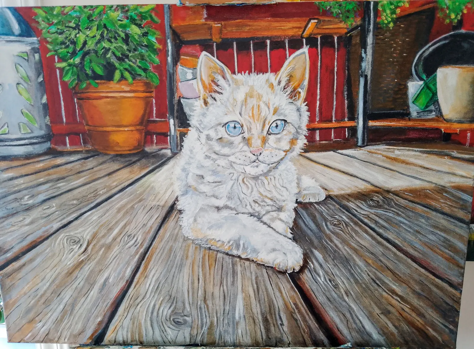 Akrylmålning Oscar av Daniel Krön