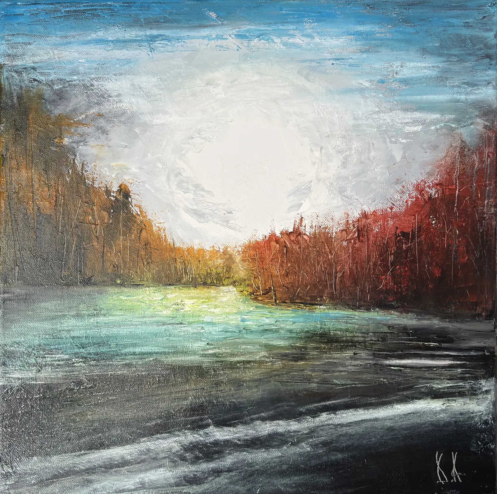 Oljemålning Edge of the Season av Dragan Avramovic