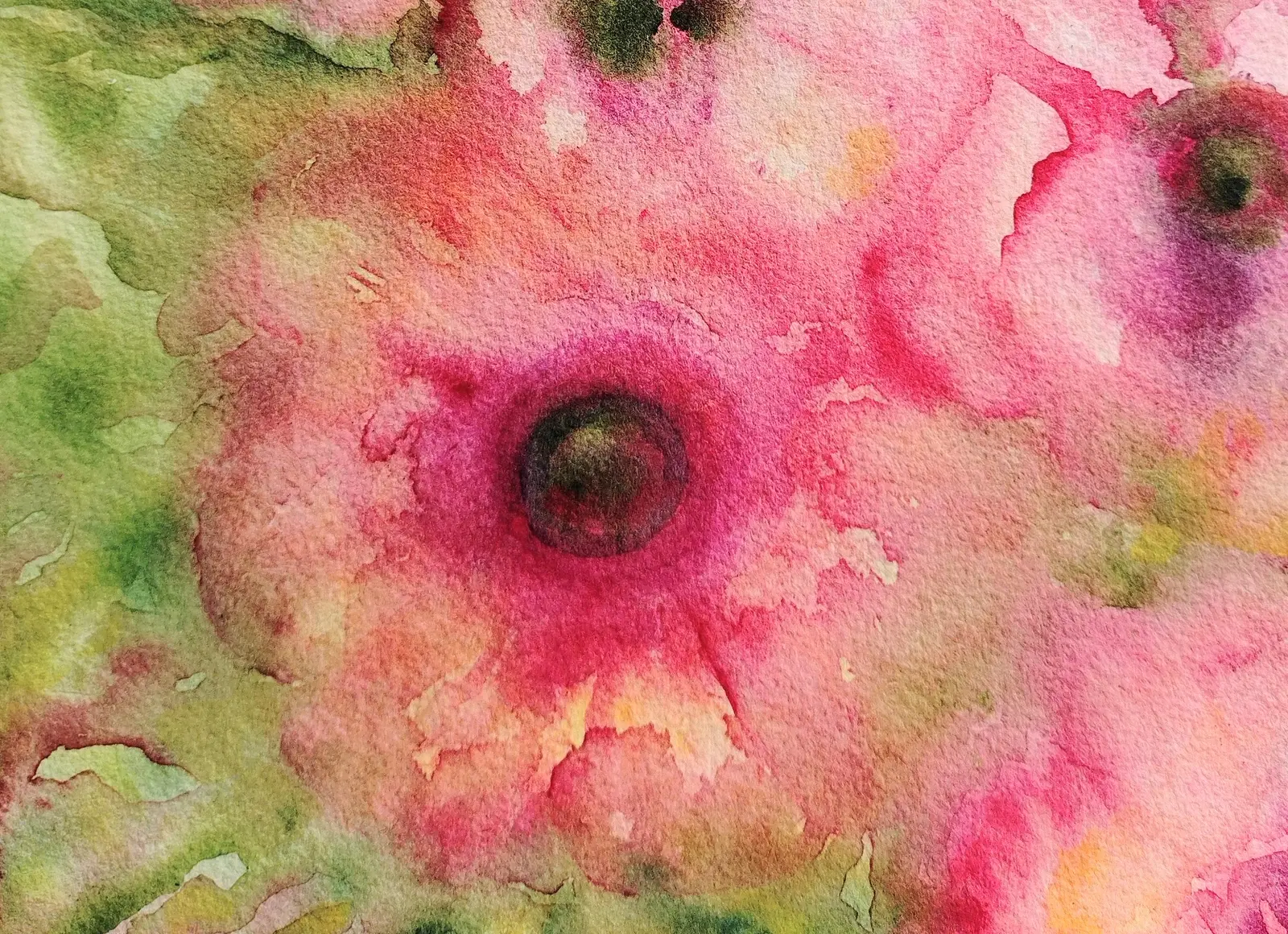 Akvarell Fleur 2 av Kaje Lindfors