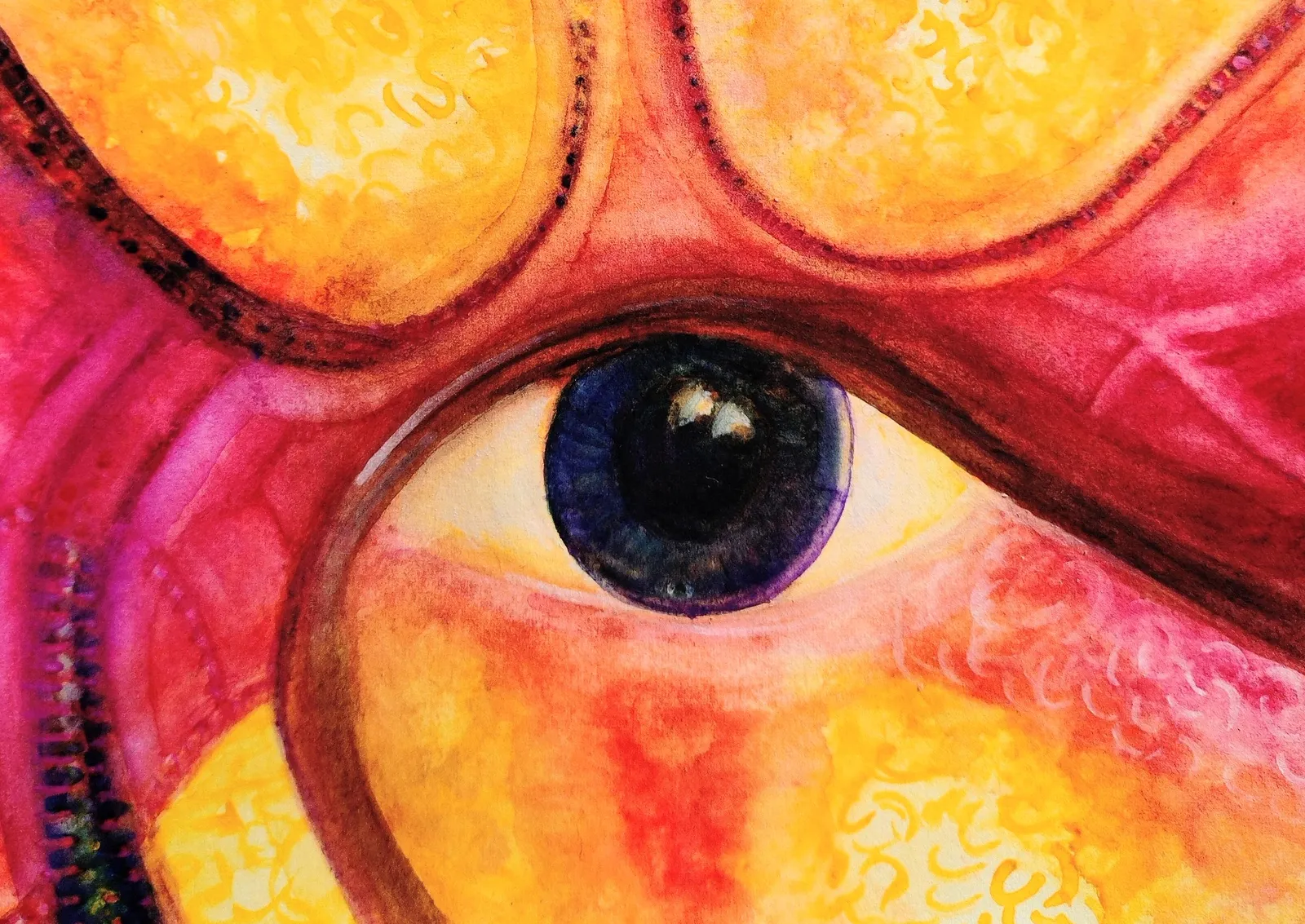 Akvarell Eye av Kaje Lindfors