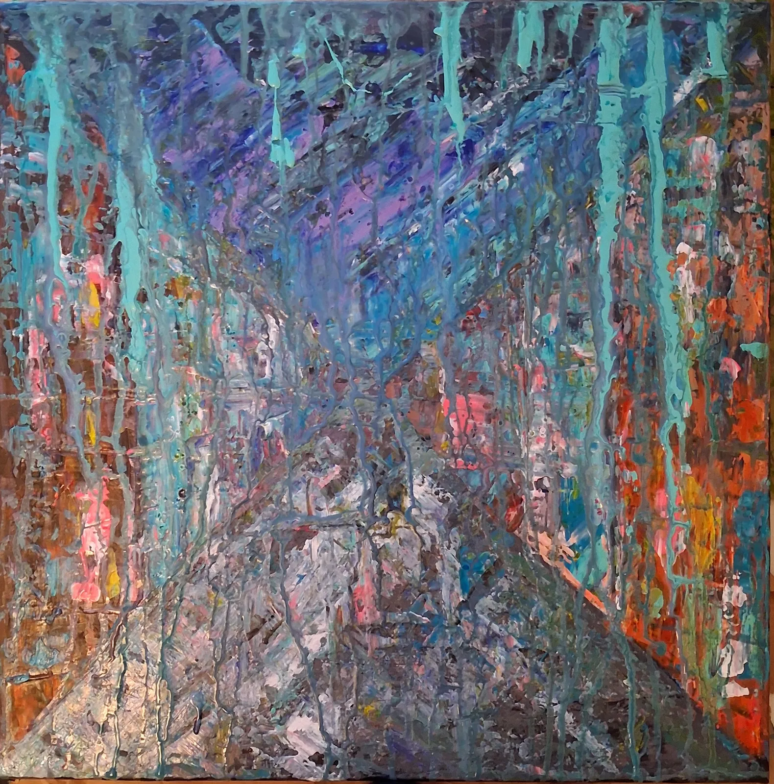 Akrylmålning Stockholm av Oleksiy Blahovistnyi