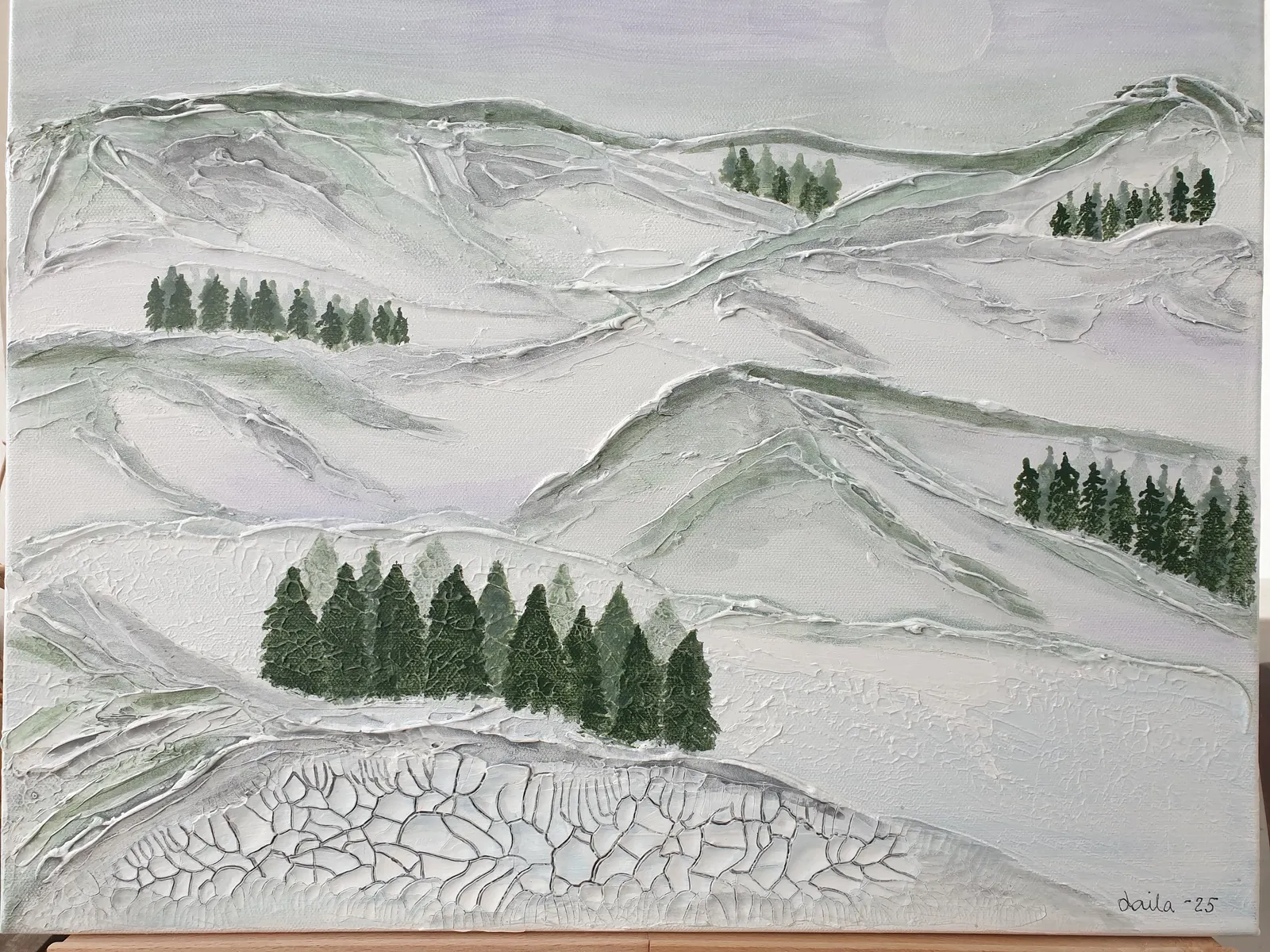 Snölandskap av Laila Malmborn