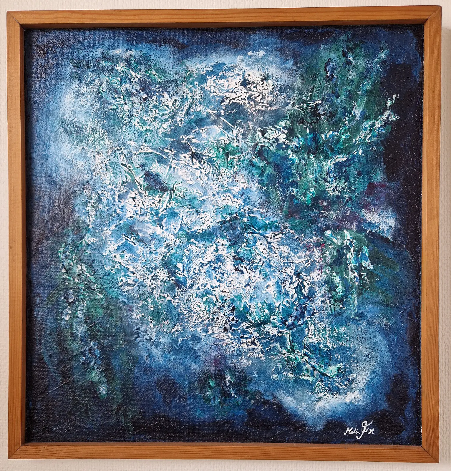 Akrylmålning Våga av Malin Frelin Helsing