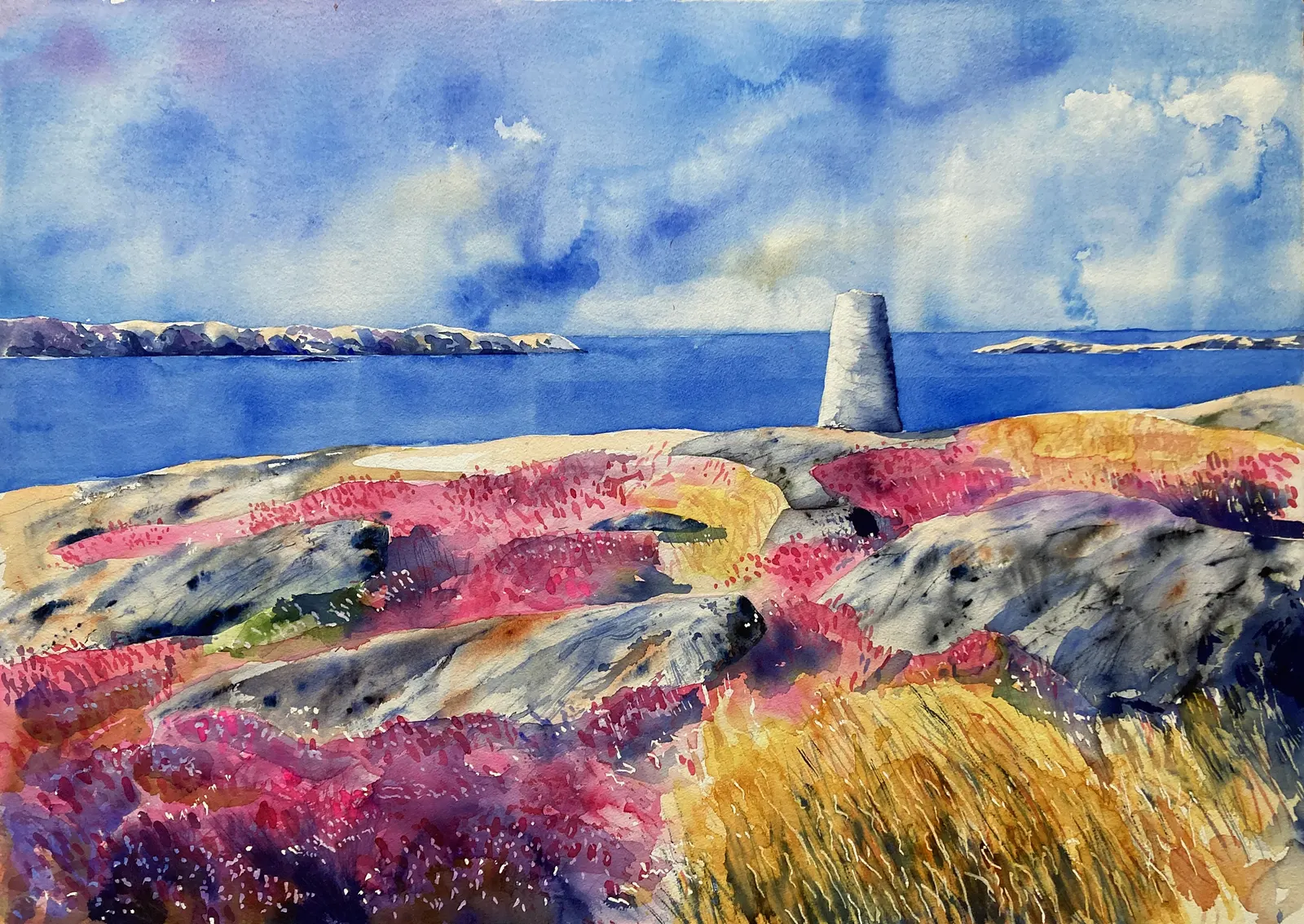 Akvarell Islandsberg (xl) av Tord Wennerblom