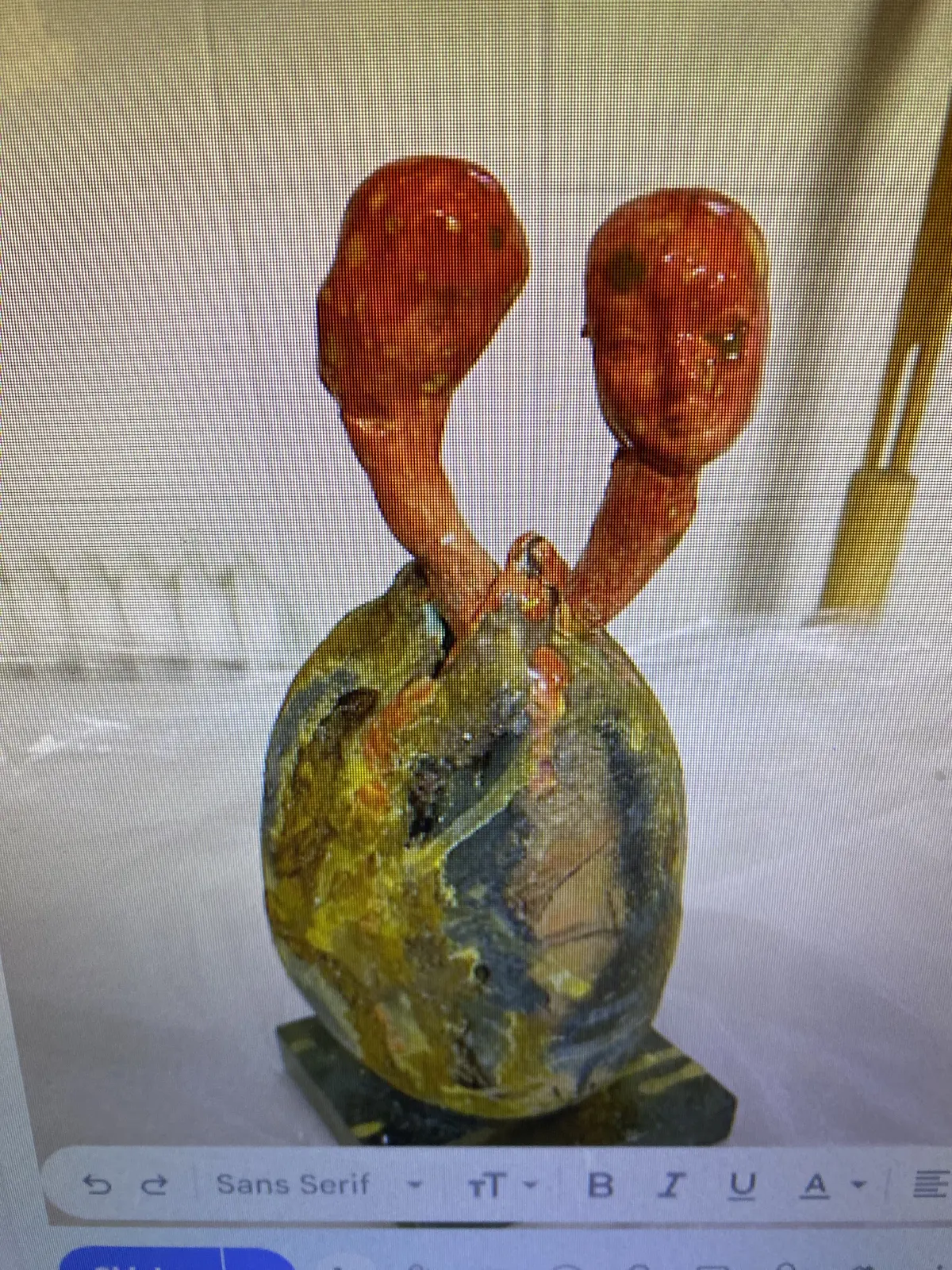 Skulptur Tvillingarna av Miloslava Drunecka