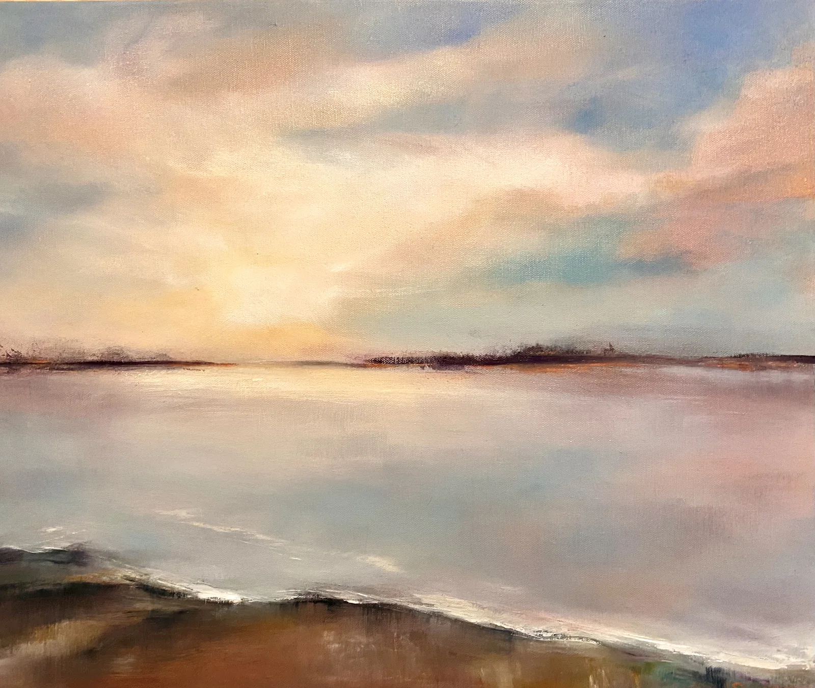 Oljemålning Dagsmeja av Linn Sunnelid