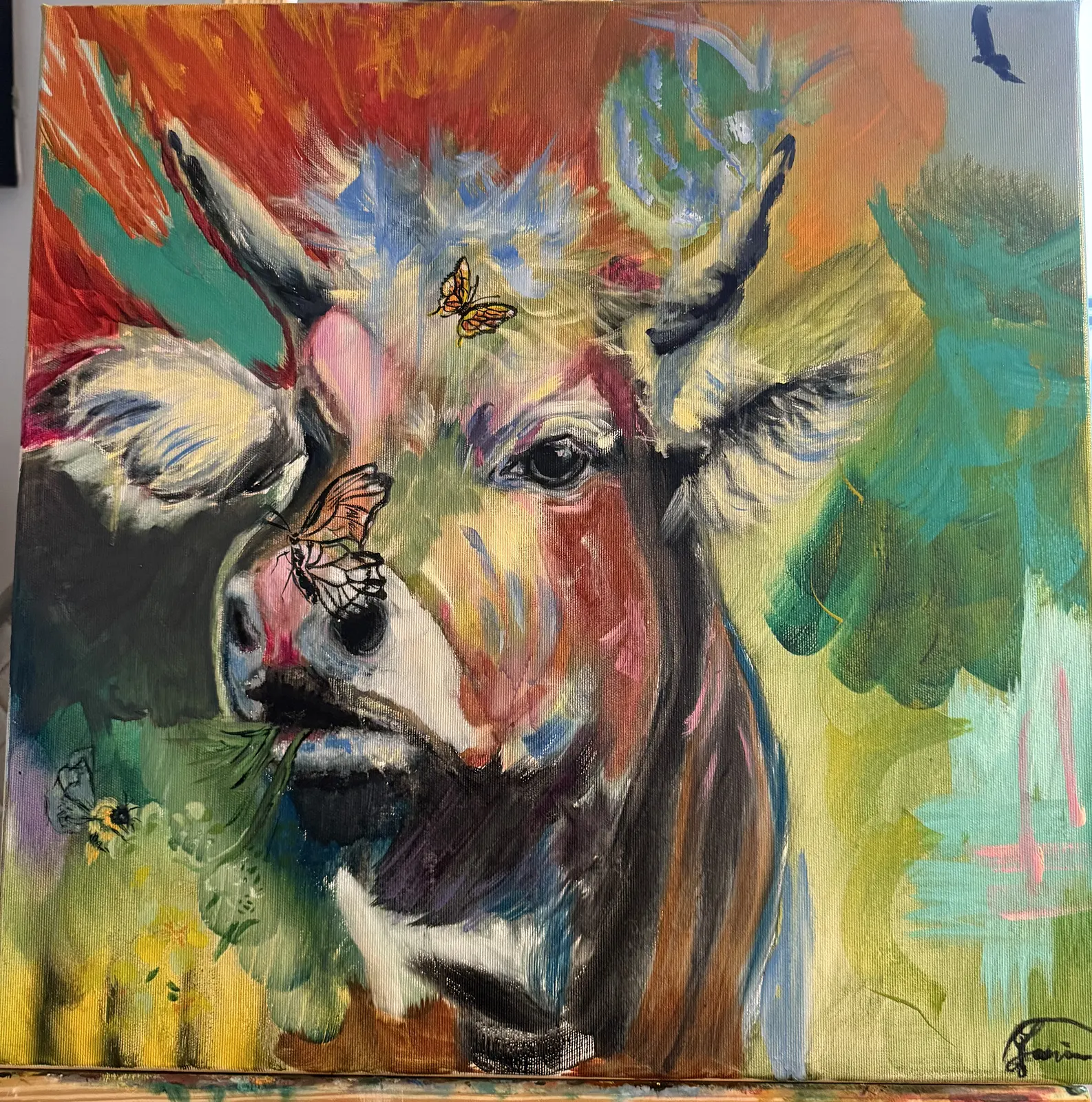 Oljemålning av Janina Witoslaw