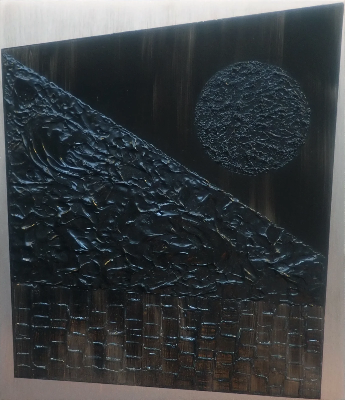 Akrylmålning Svart sol av Jerker Idestam-Almquist