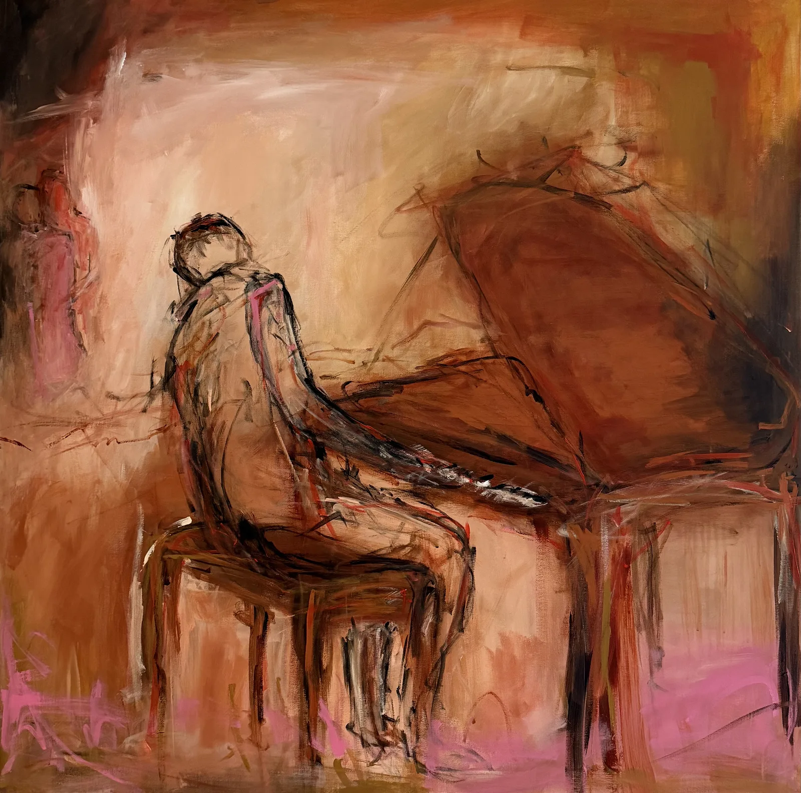 Akrylmålning A song for us av Peter Frejeberg