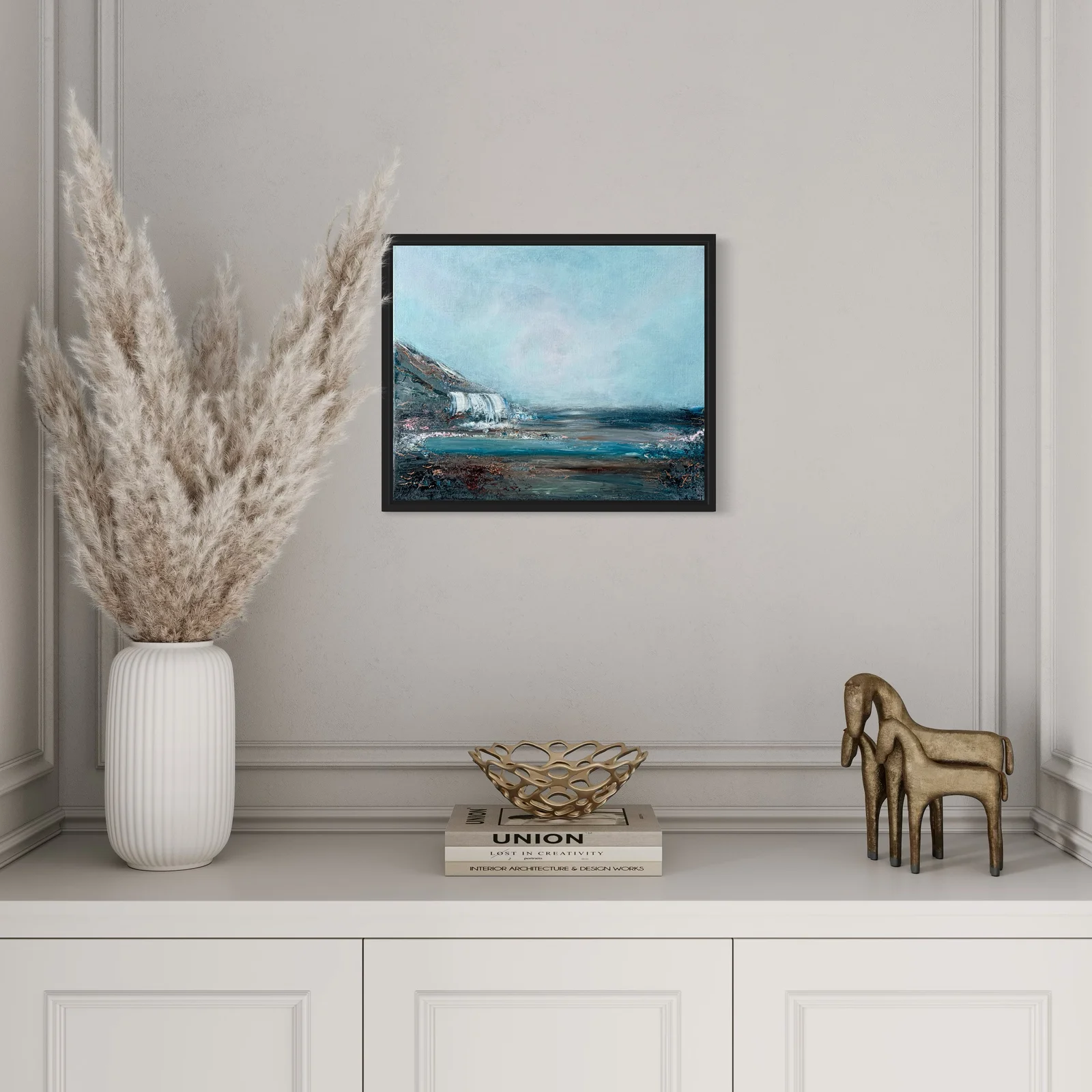 Akrylmålning Edge of the sea av Joanna Ljung