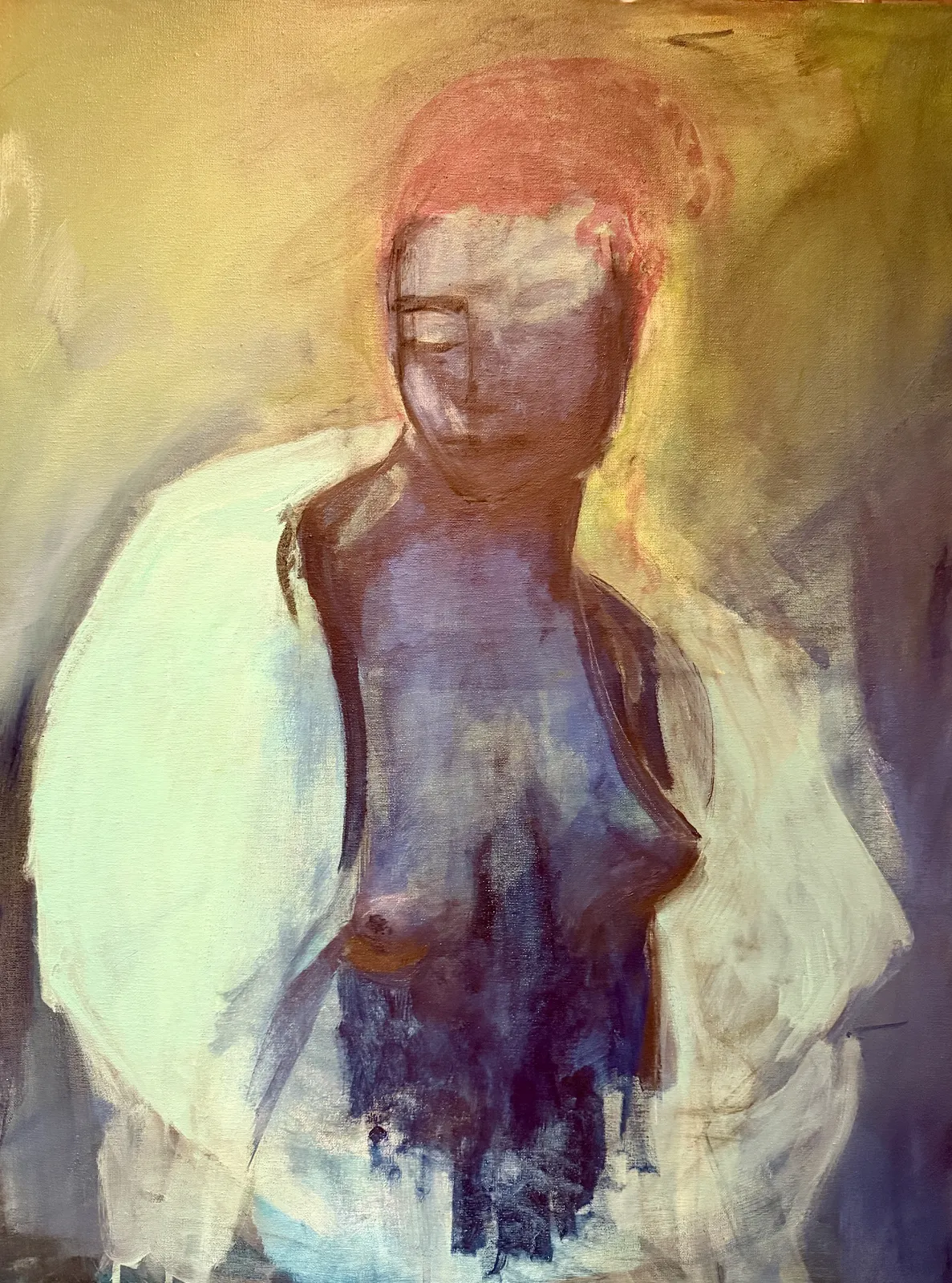 Akrylmålning Skymning av Cillan