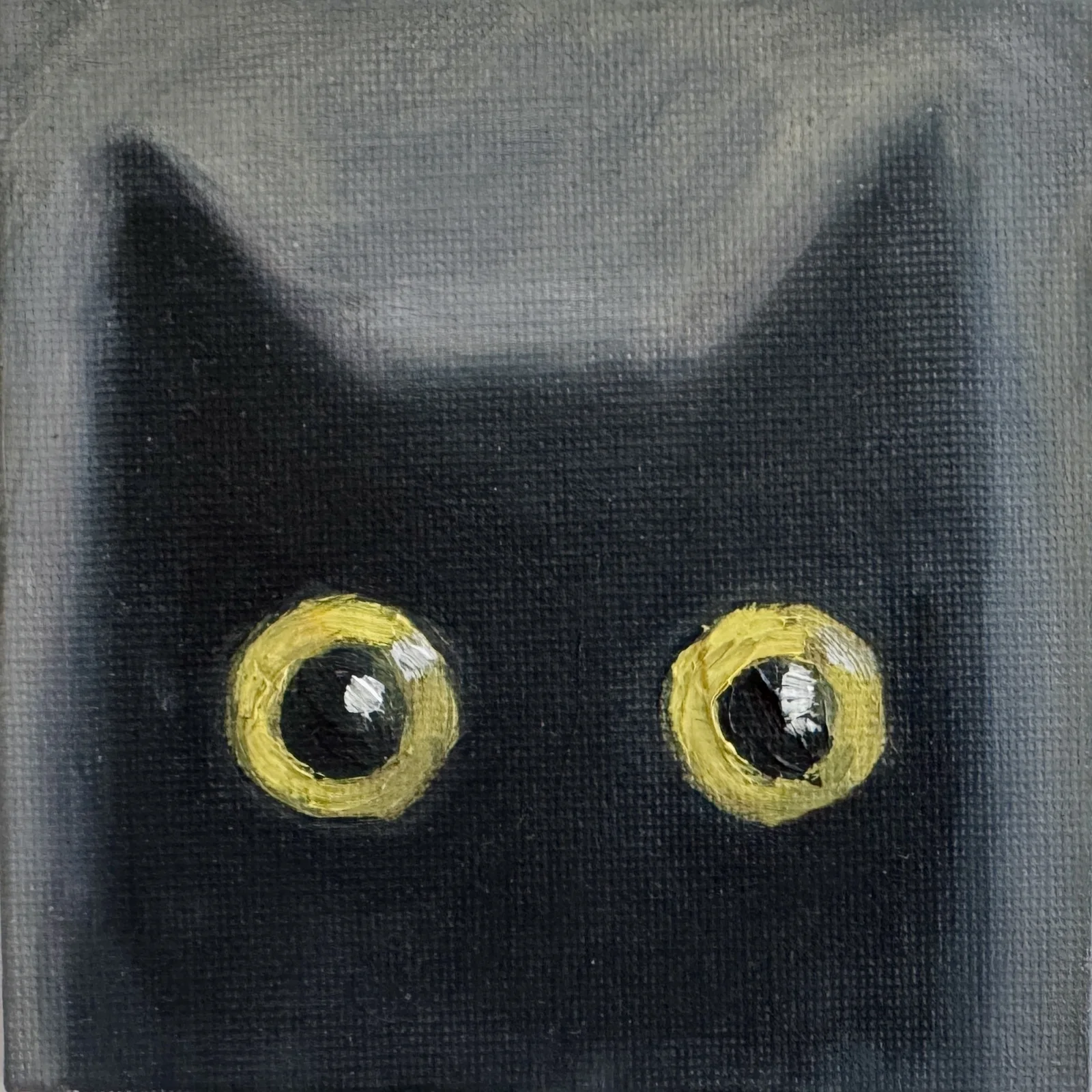 Oljemålning Katten i dimman av Ekaterina Dutkevich