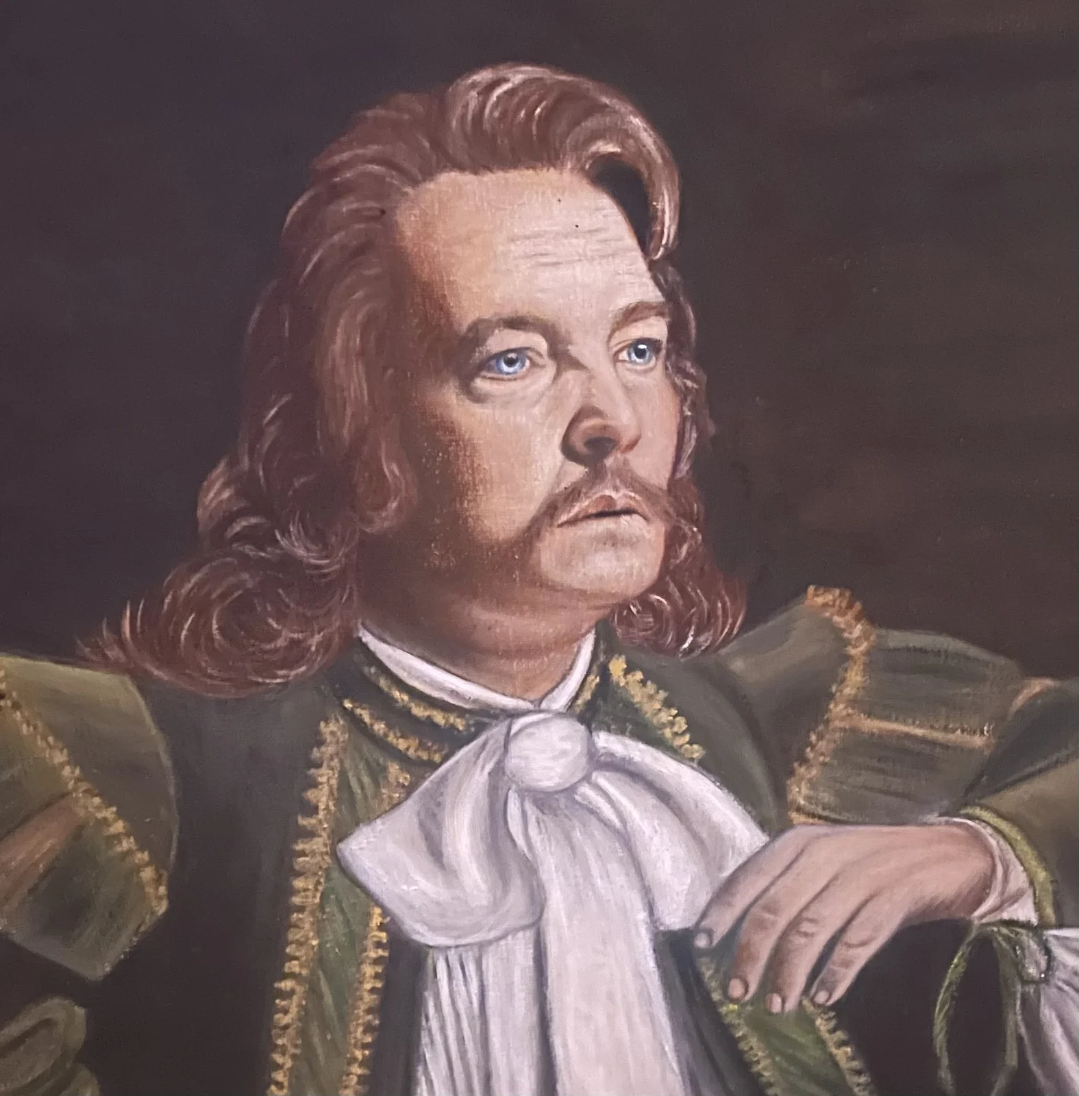 Oljemålning Man 1700 av Anne Persson Lucenius