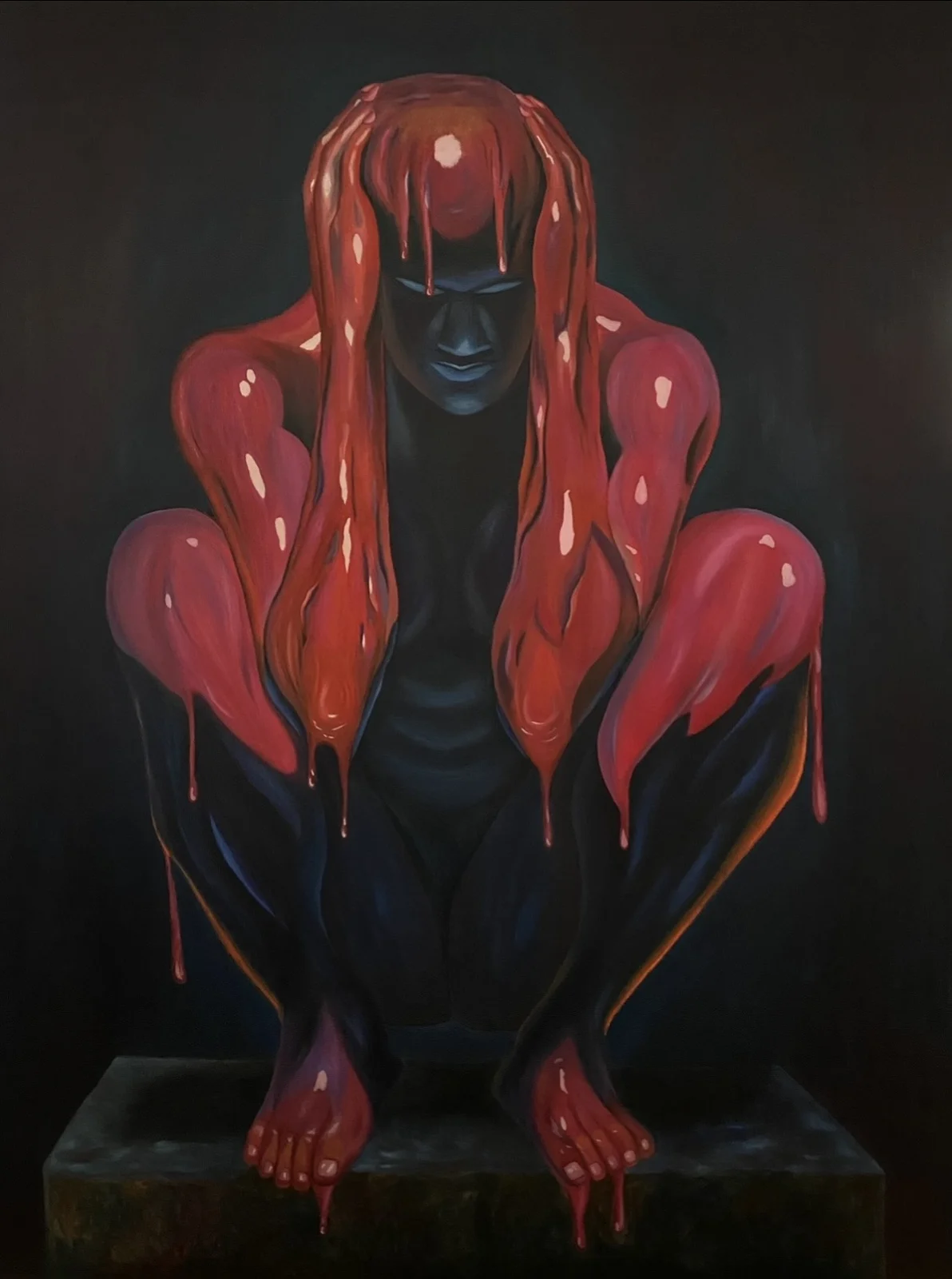 Oljemålning Illusion av Nadya Lindqvist