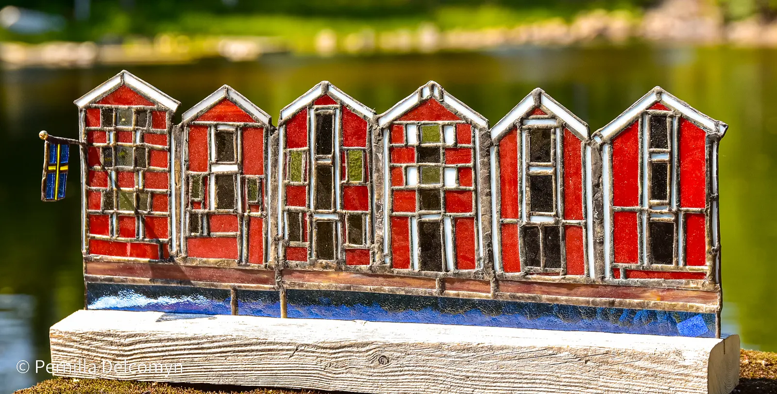 Sjöbodarna i Glada Hudik av Pernilla Delcomyn