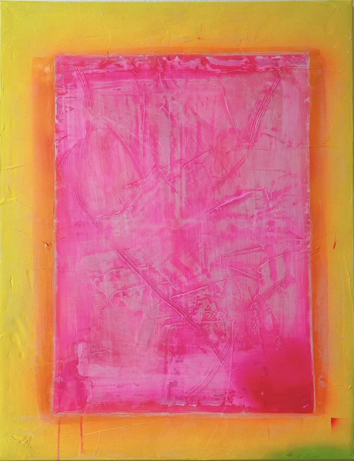 Akrylmålning Rosa sol av Peter Lundberg