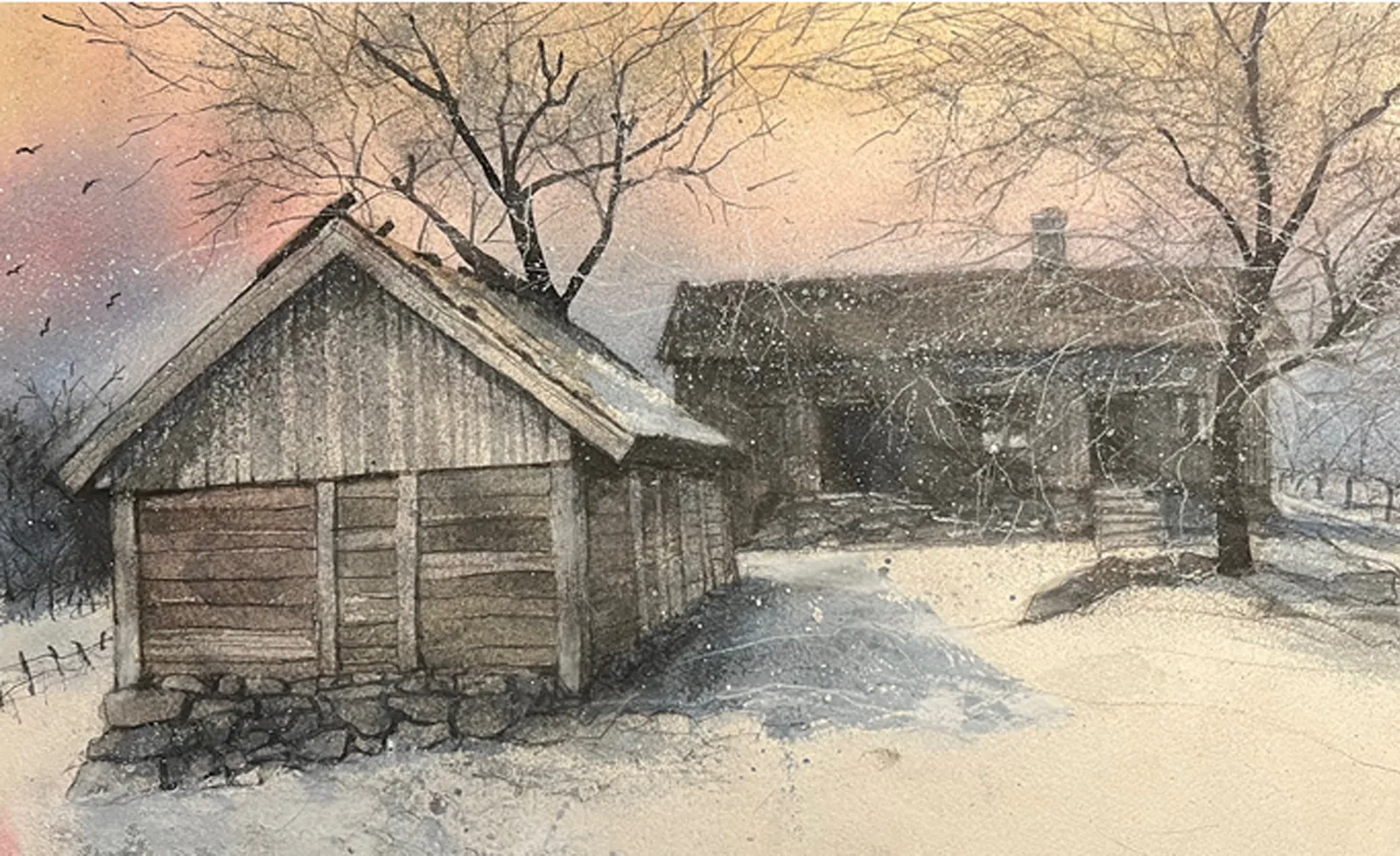 Akvarell av Hans Kihlén