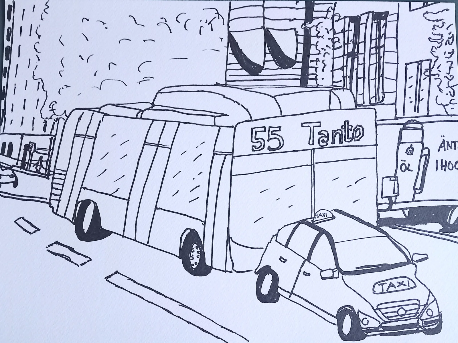 Buss 55 Tanto Honsgatan av Lasse Algemo