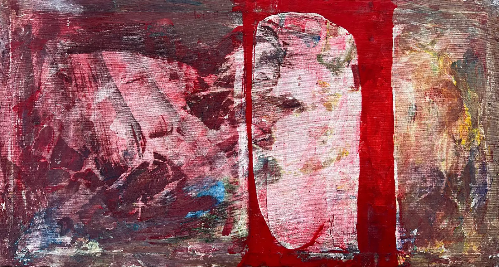 Akrylmålning Crimson Veil av Zakhar Shevchuk