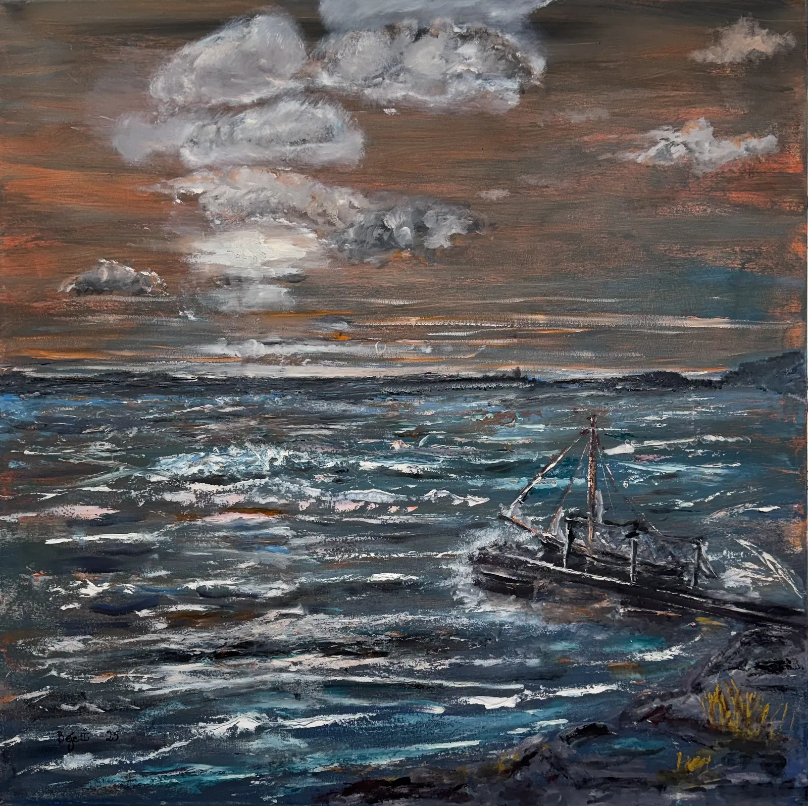 Oljemålning The breath of nature av Beje Forslund
