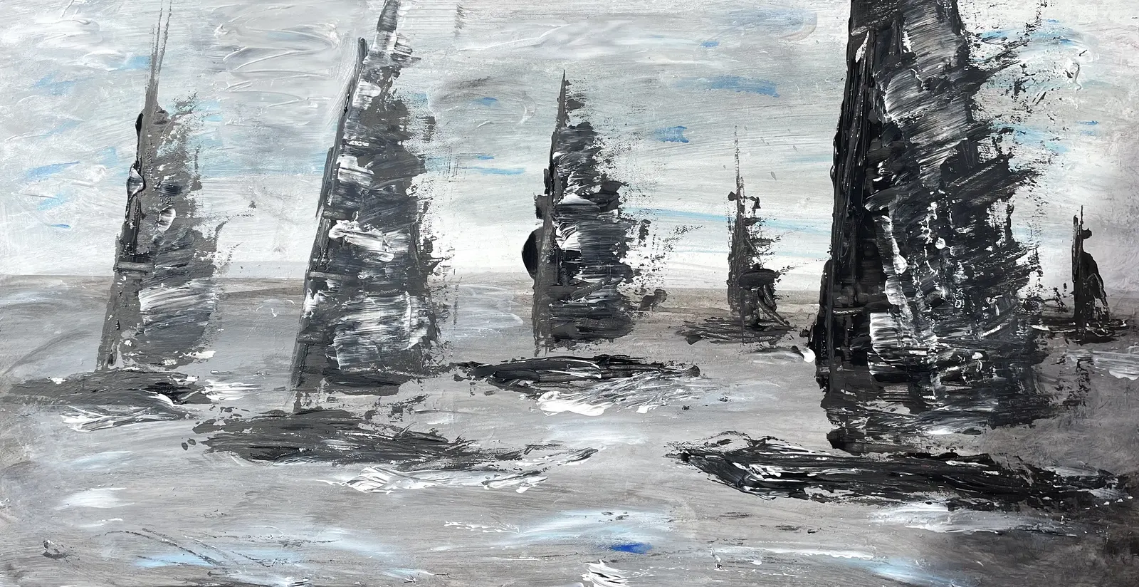 Oljemålning Storm av Joakim Persson