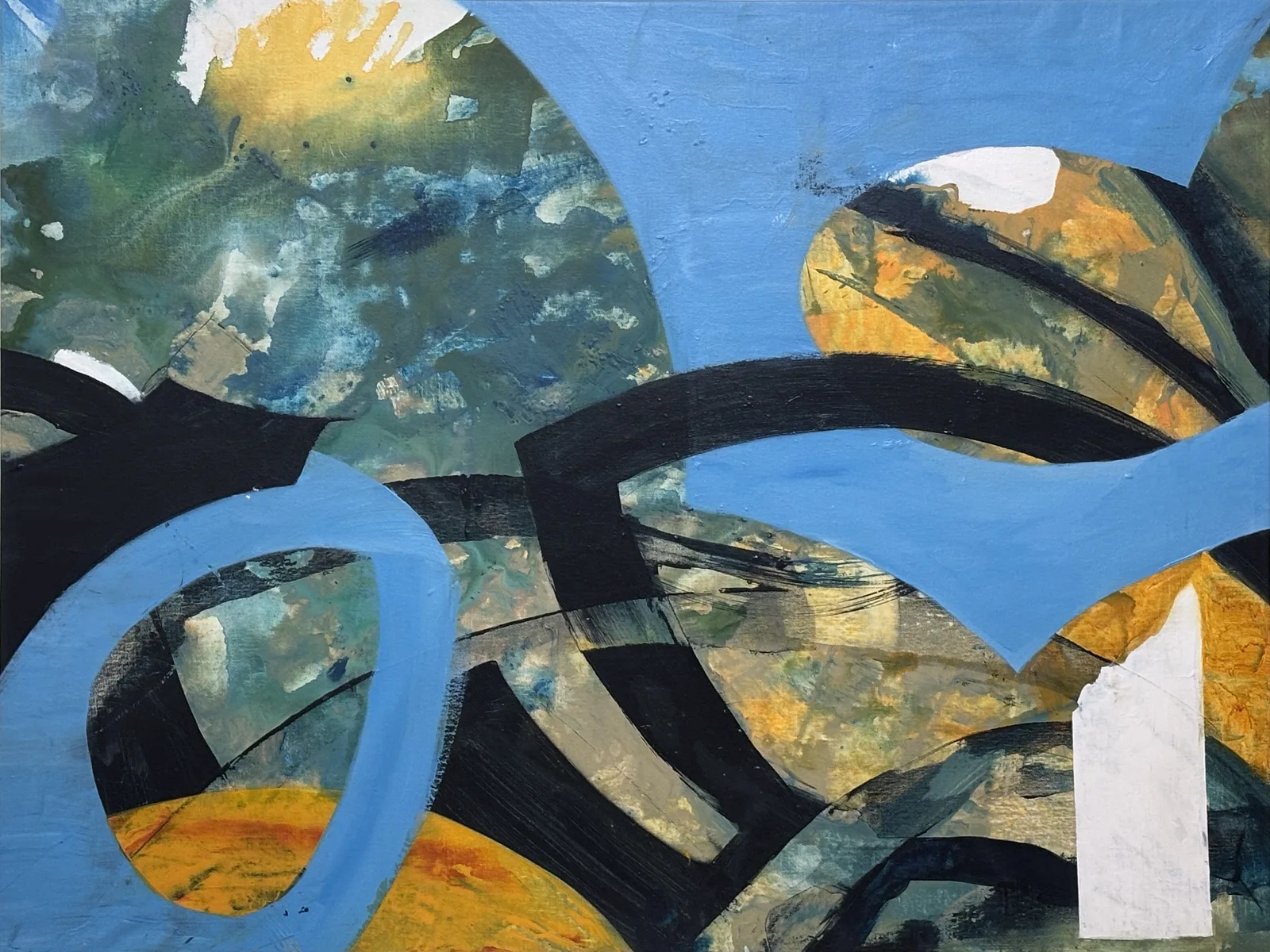 Akrylmålning Rörelse av Katarina Wetter-Edman