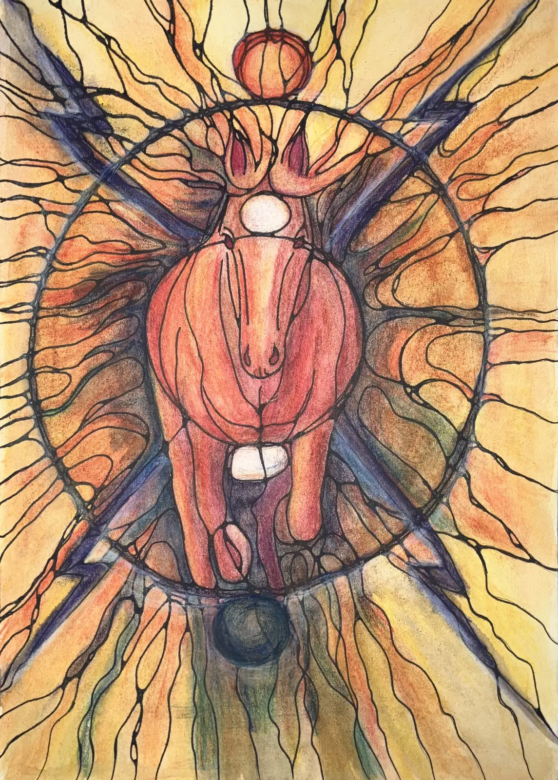 Den röda eldhästens år av Christina Lilith Art