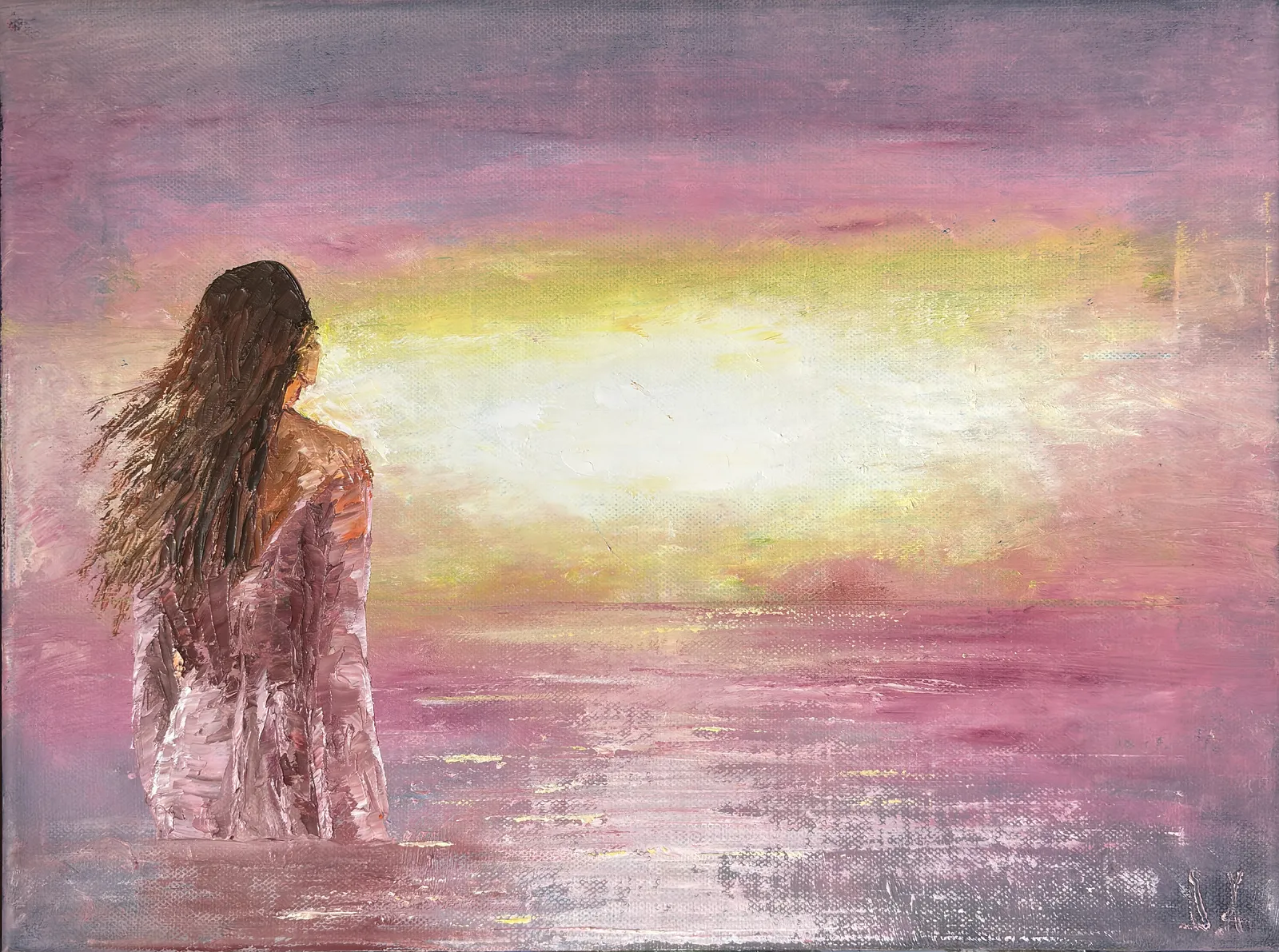Oljemålning Last Light av Dragan Avramovic
