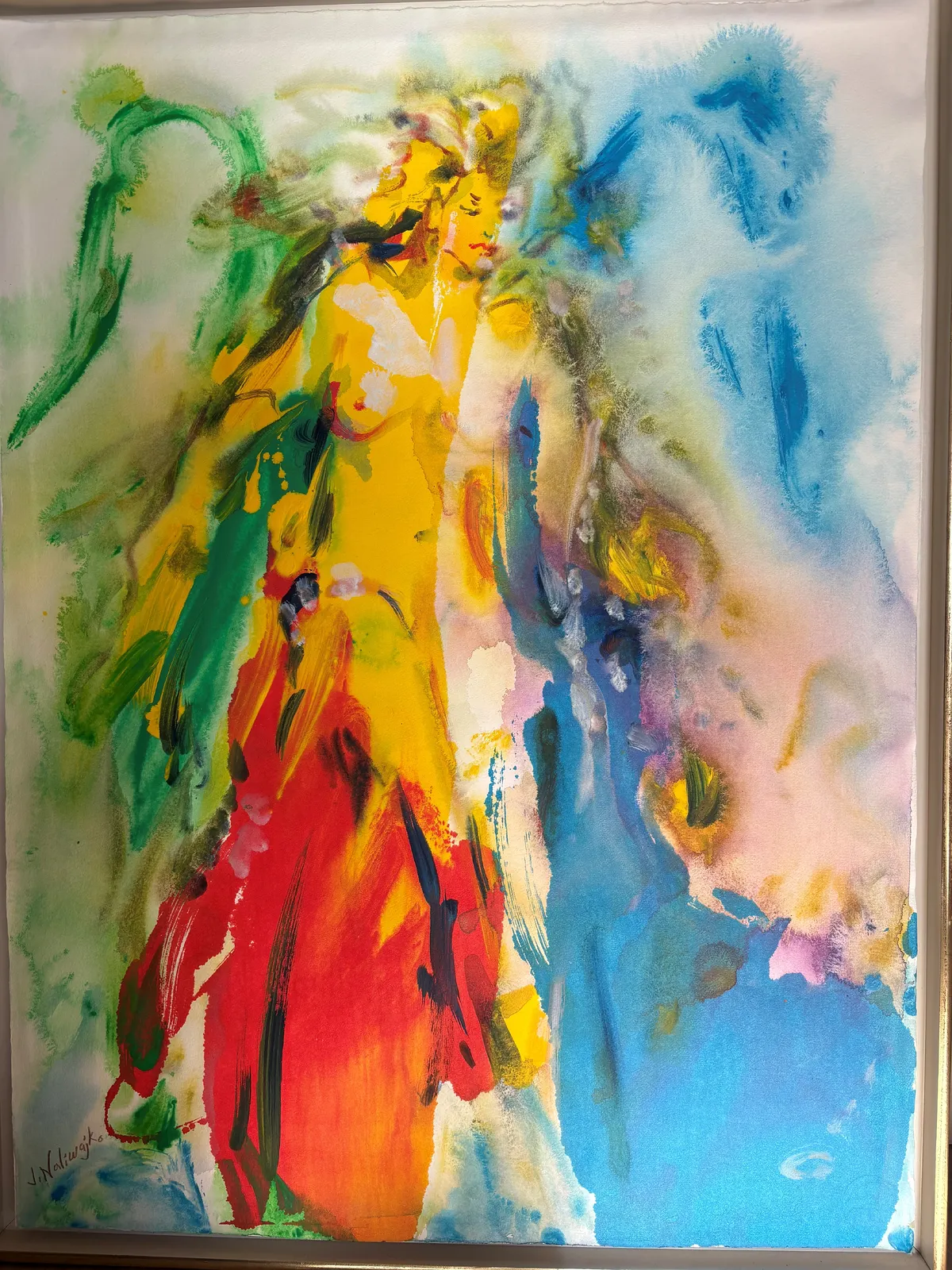 Akvarell Jan Naliwajko – akvarell, signerad, 59 x 70 cm av ANN KRISTIN SANDER