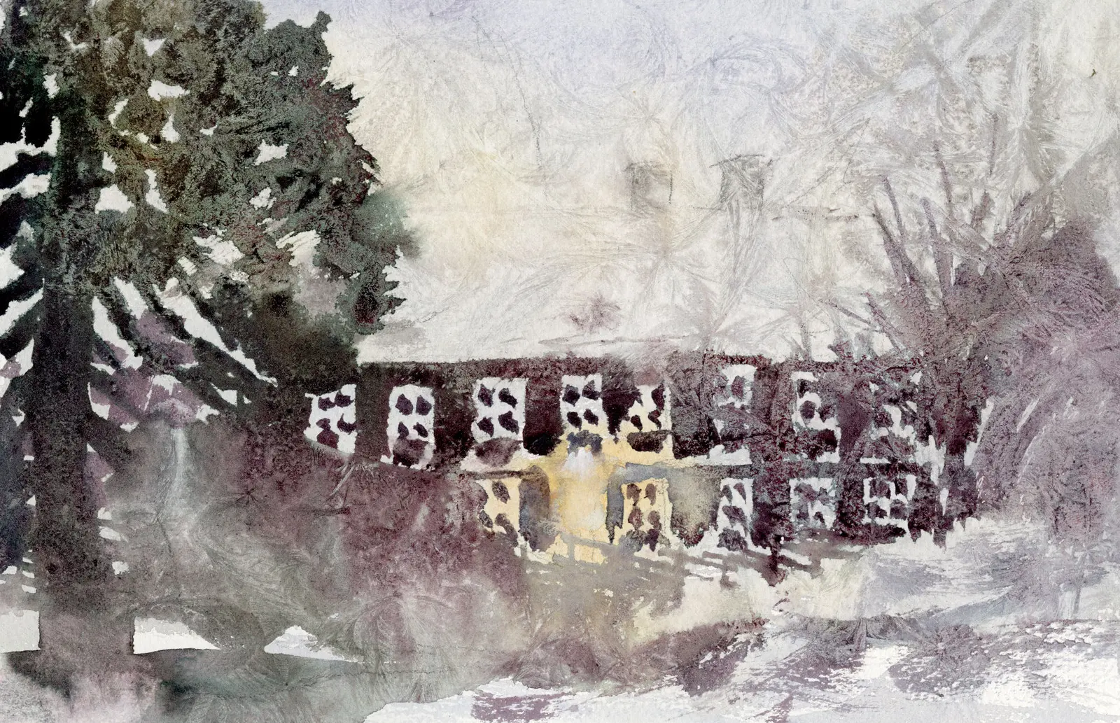 Akvarell Frost av Bea Carlsson