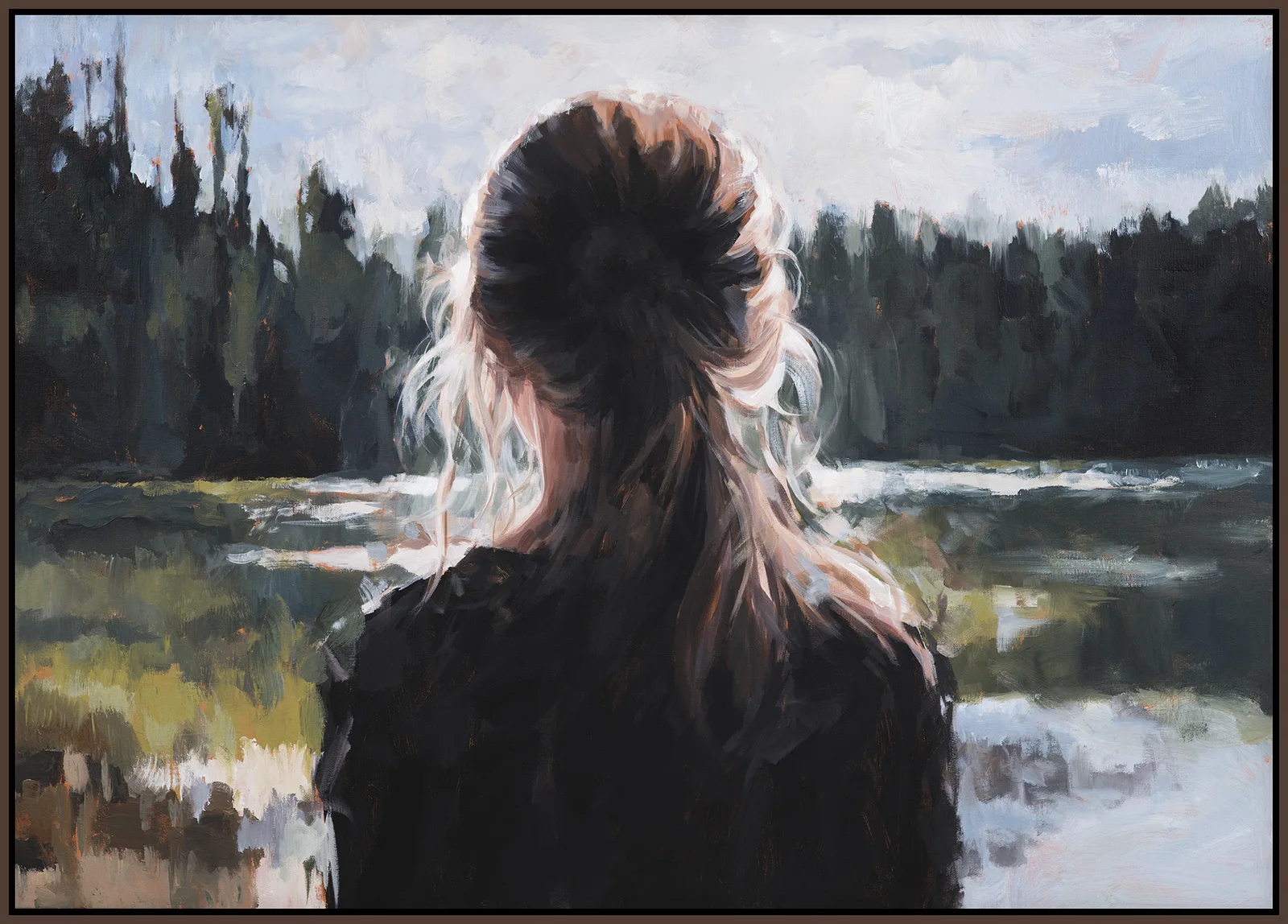 Akrylmålning Finding My Way av Tomas Hammar