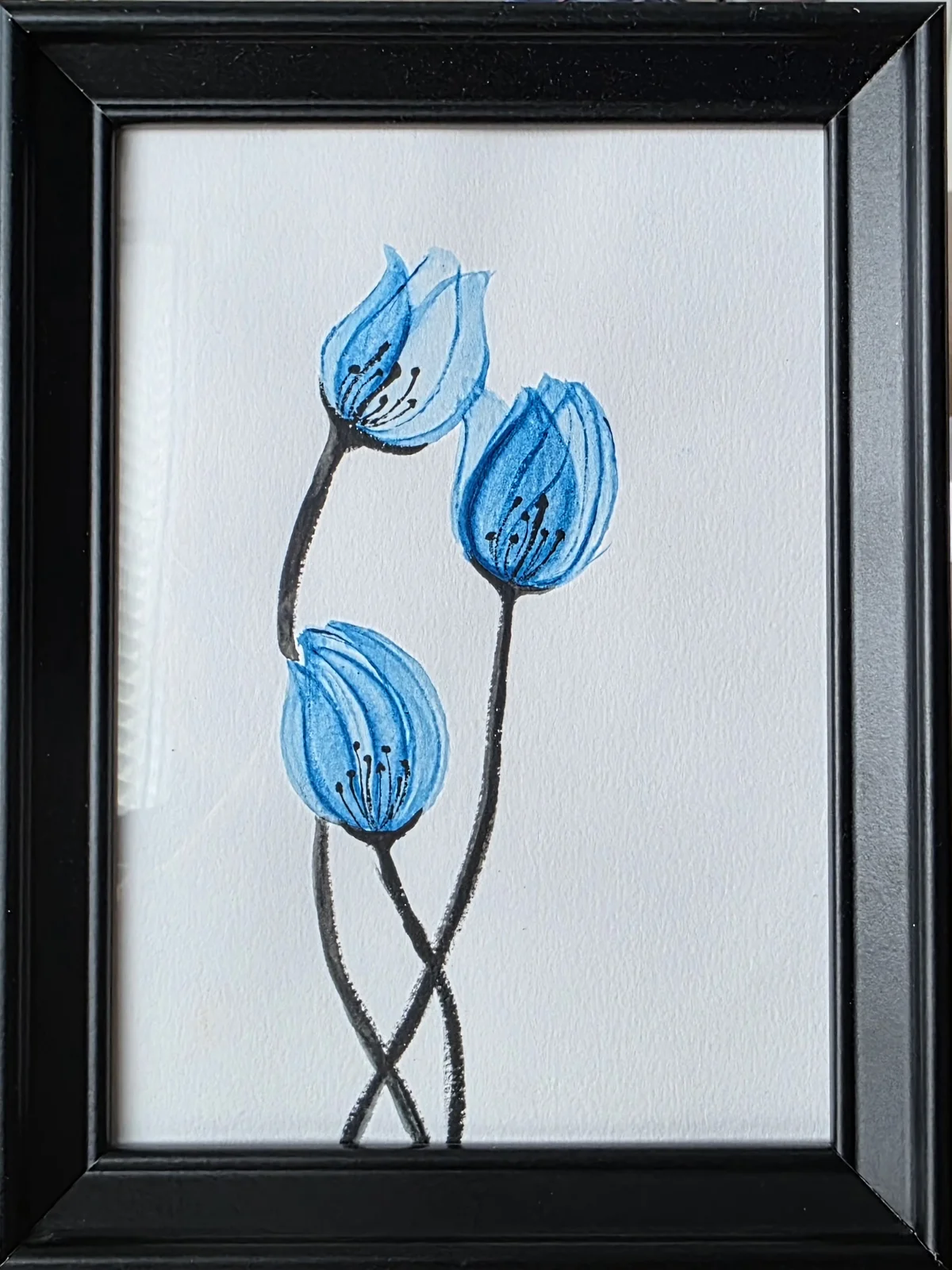 Akvarell Midnight Tulips av Cheng Appel