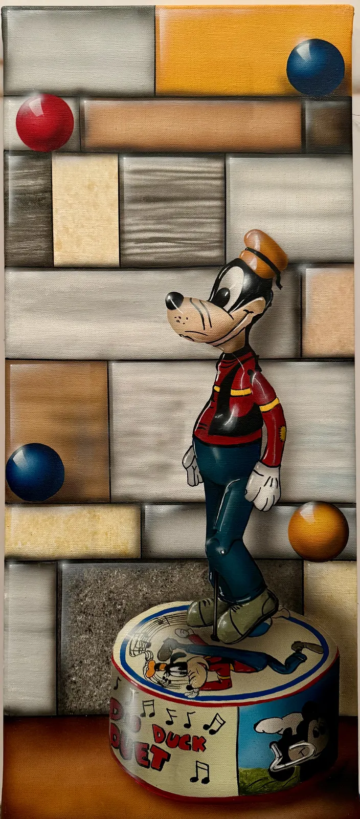 Akrylmålning Goofy av Anders Lundberg