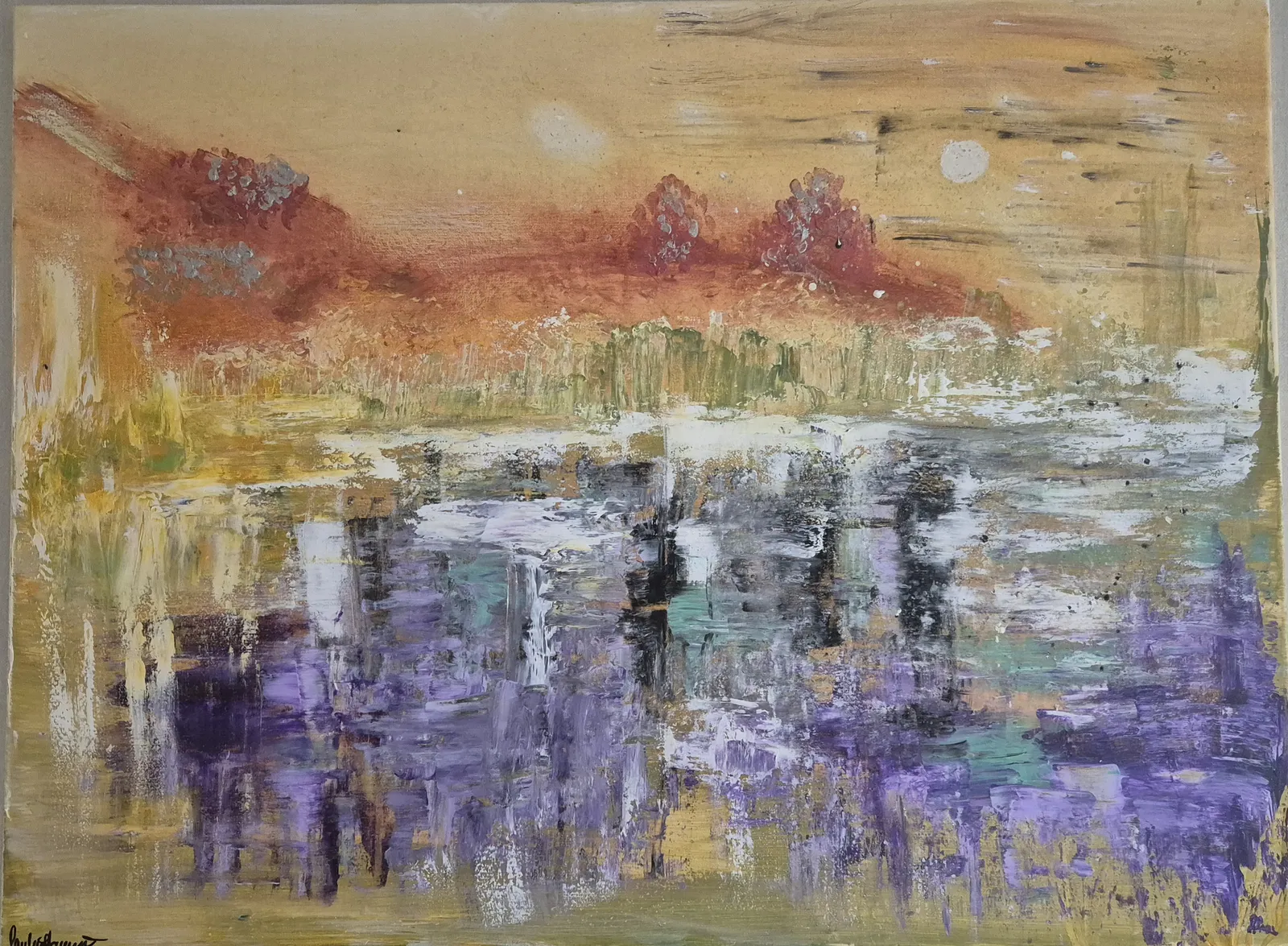 Akrylmålning Soulpainting av Paulina Hamrin