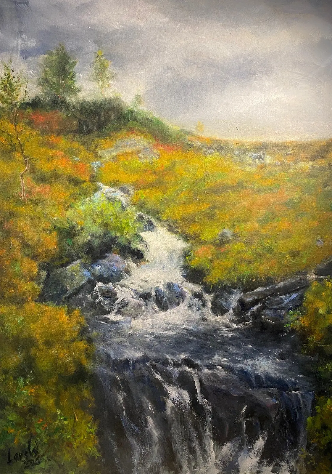 Oljemålning Byxbäcken av Lars Wedholm
